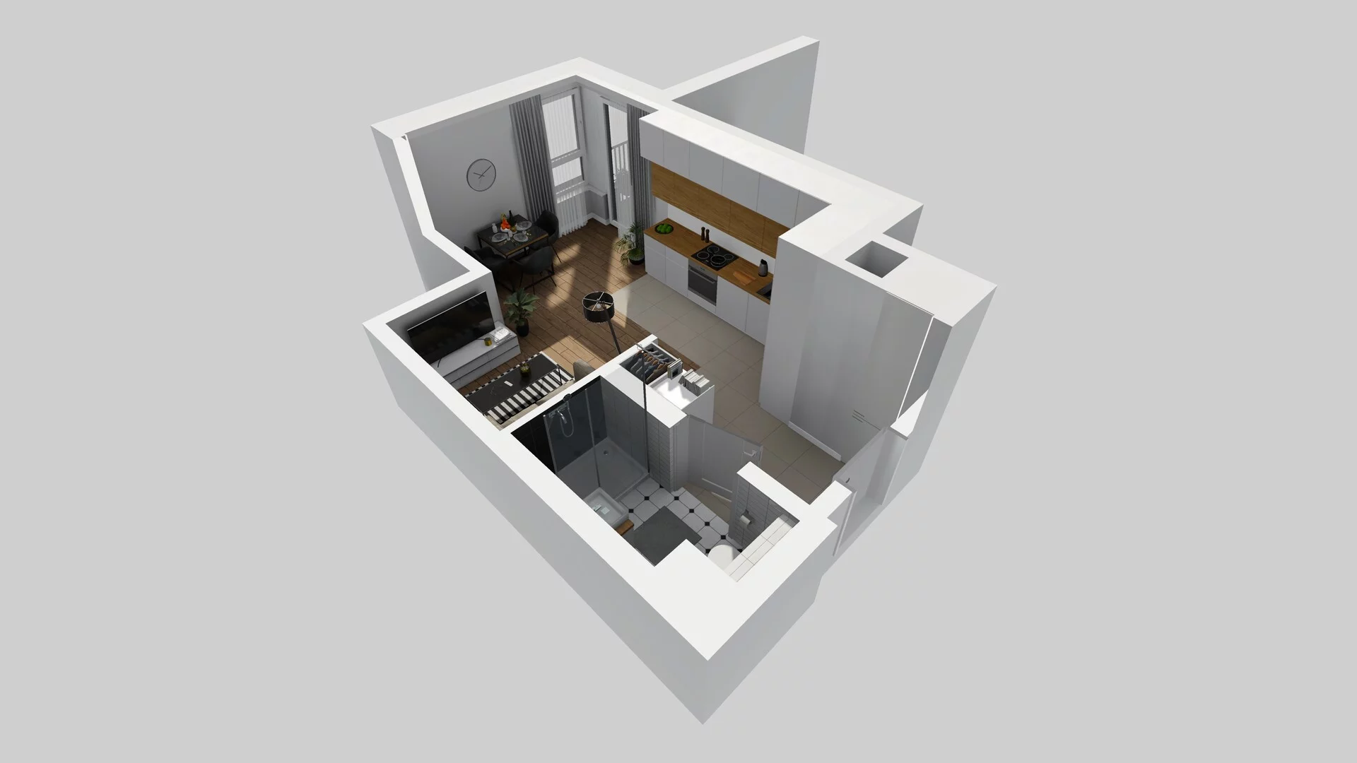 1 pokój, mieszkanie 27,37 m², piętro 1, oferta nr D/4, Mokotów Sportowy 1 B, Warszawa, Mokotów, Augustówka, ul. Antoniewska