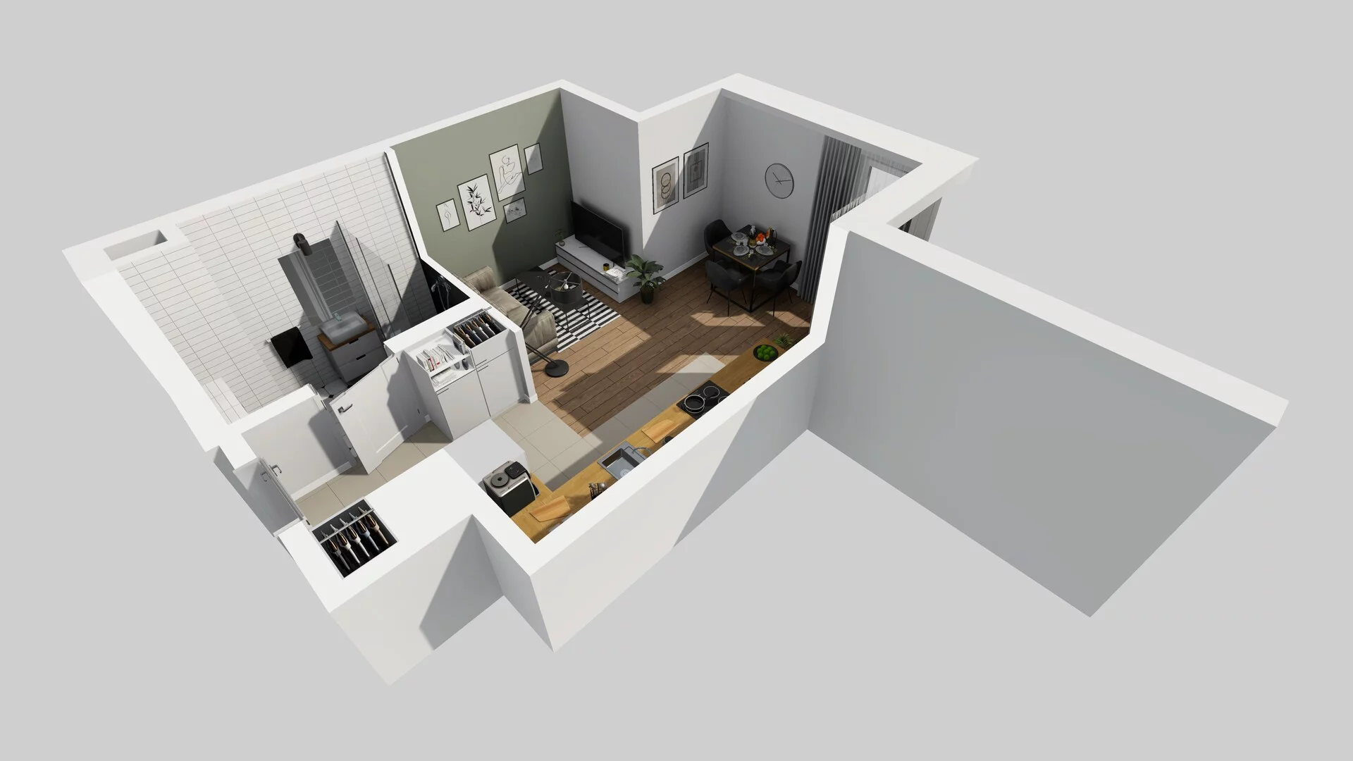 1 pokój, mieszkanie 27,37 m², piętro 1, oferta nr D/4, Mokotów Sportowy 1 B, Warszawa, Mokotów, Augustówka, ul. Antoniewska