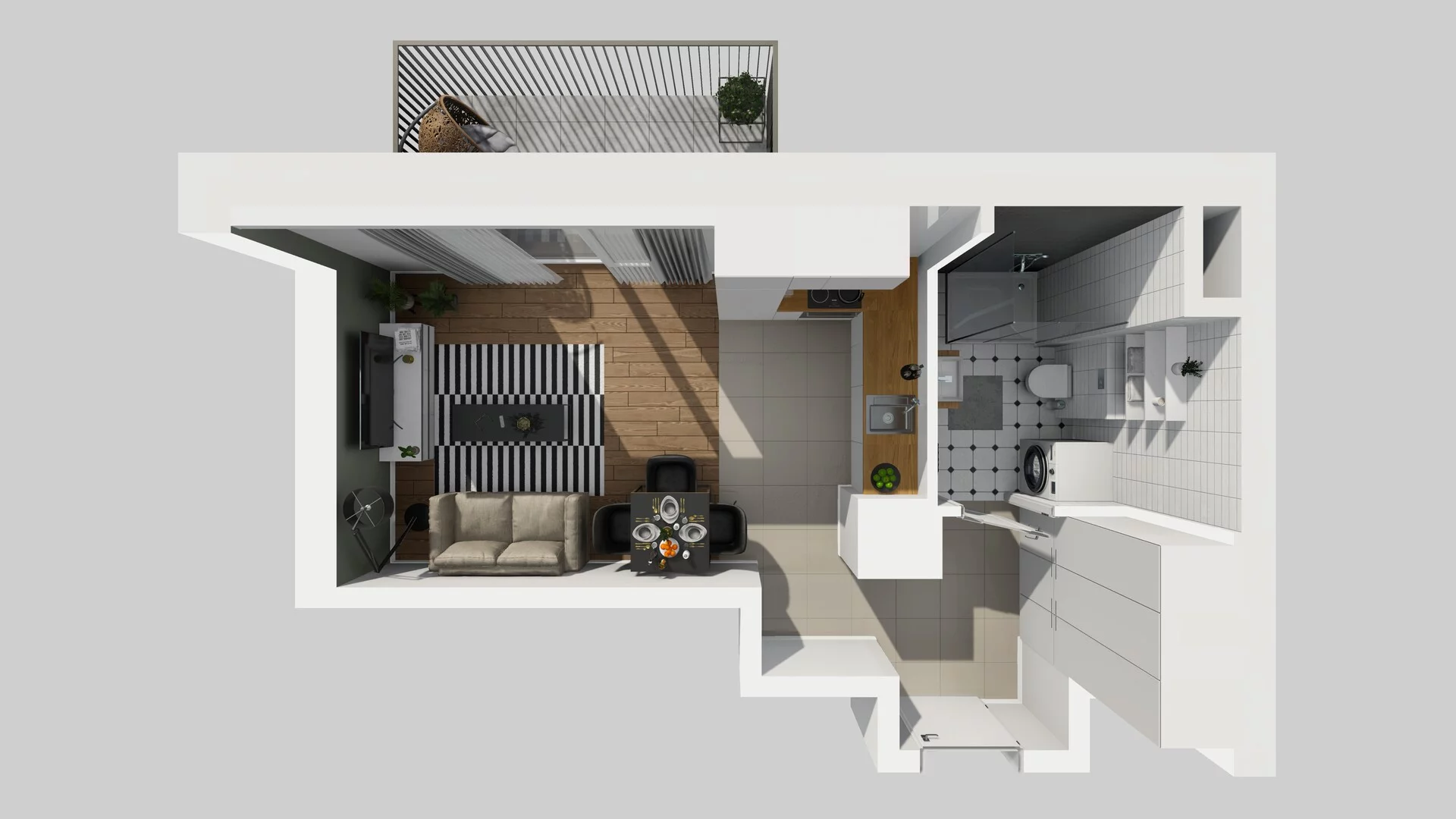 1 pokój, mieszkanie 27,67 m², piętro 4, oferta nr D/29, Mokotów Sportowy 1 B, Warszawa, Mokotów, Augustówka, ul. Antoniewska