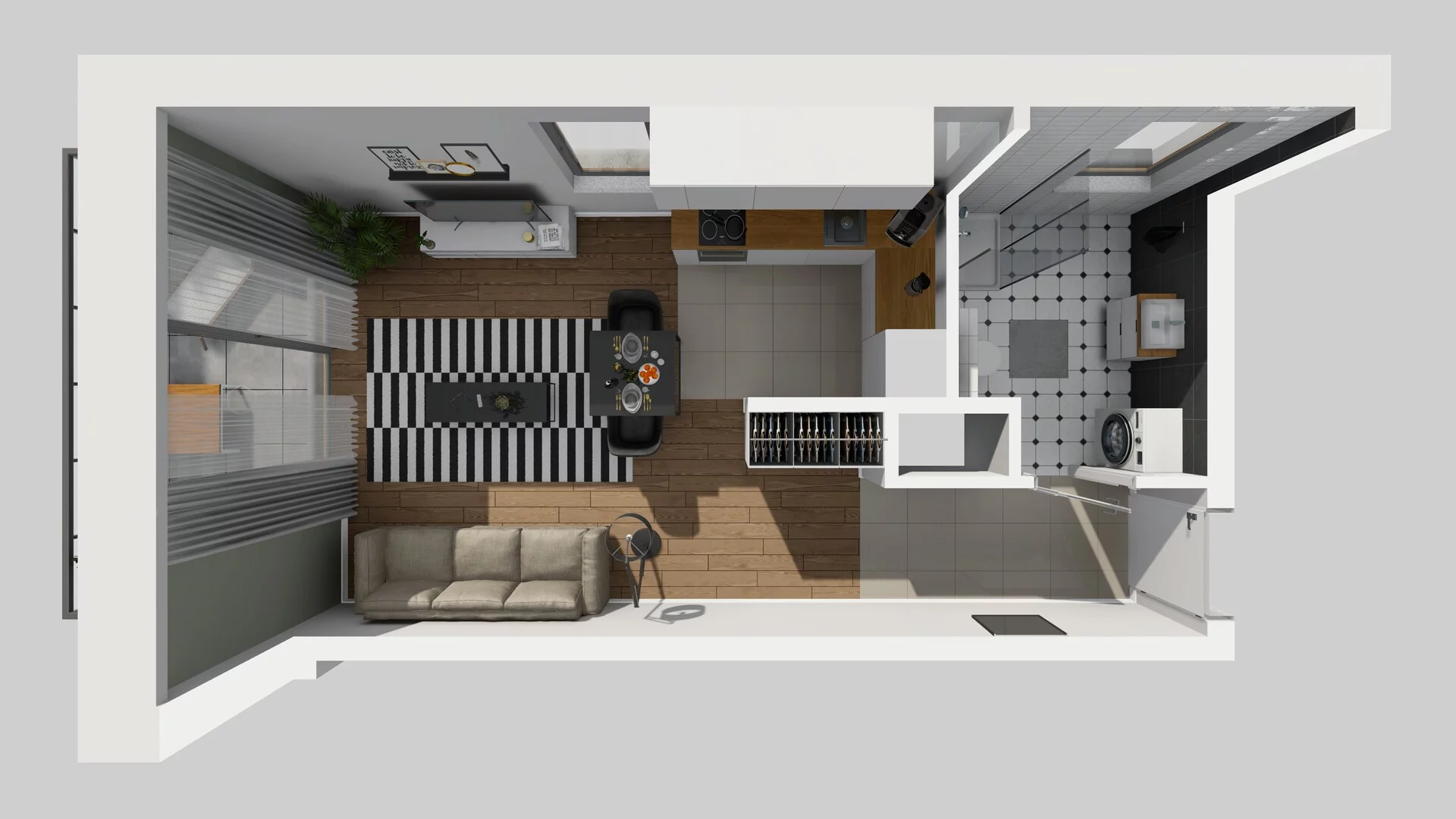 1 pokój, mieszkanie 31,66 m², piętro 6, oferta nr A/30, Osiedle Bokserska 71, Warszawa, Ursynów, Wyczółki, ul. Bokserska 71