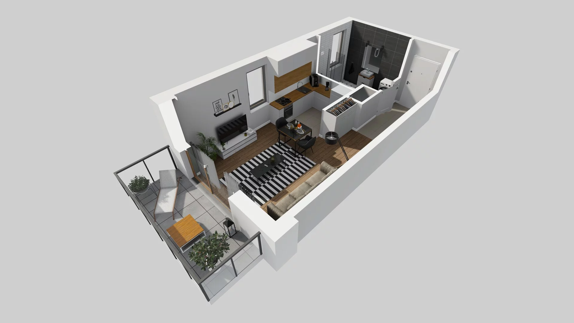1 pokój, mieszkanie 31,66 m², piętro 6, oferta nr A/30, Osiedle Bokserska 71, Warszawa, Ursynów, Wyczółki, ul. Bokserska 71