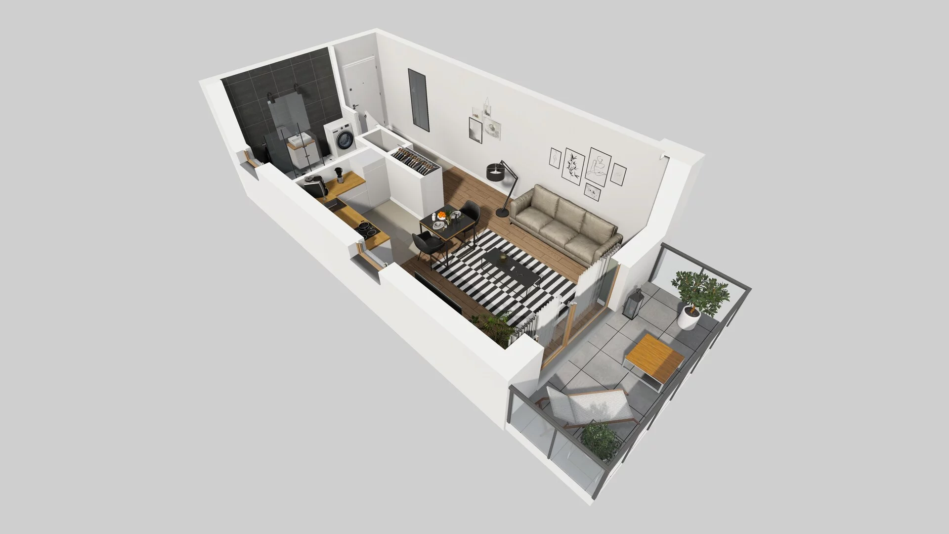 1 pokój, mieszkanie 31,66 m², piętro 6, oferta nr A/30, Osiedle Bokserska 71, Warszawa, Ursynów, Wyczółki, ul. Bokserska 71