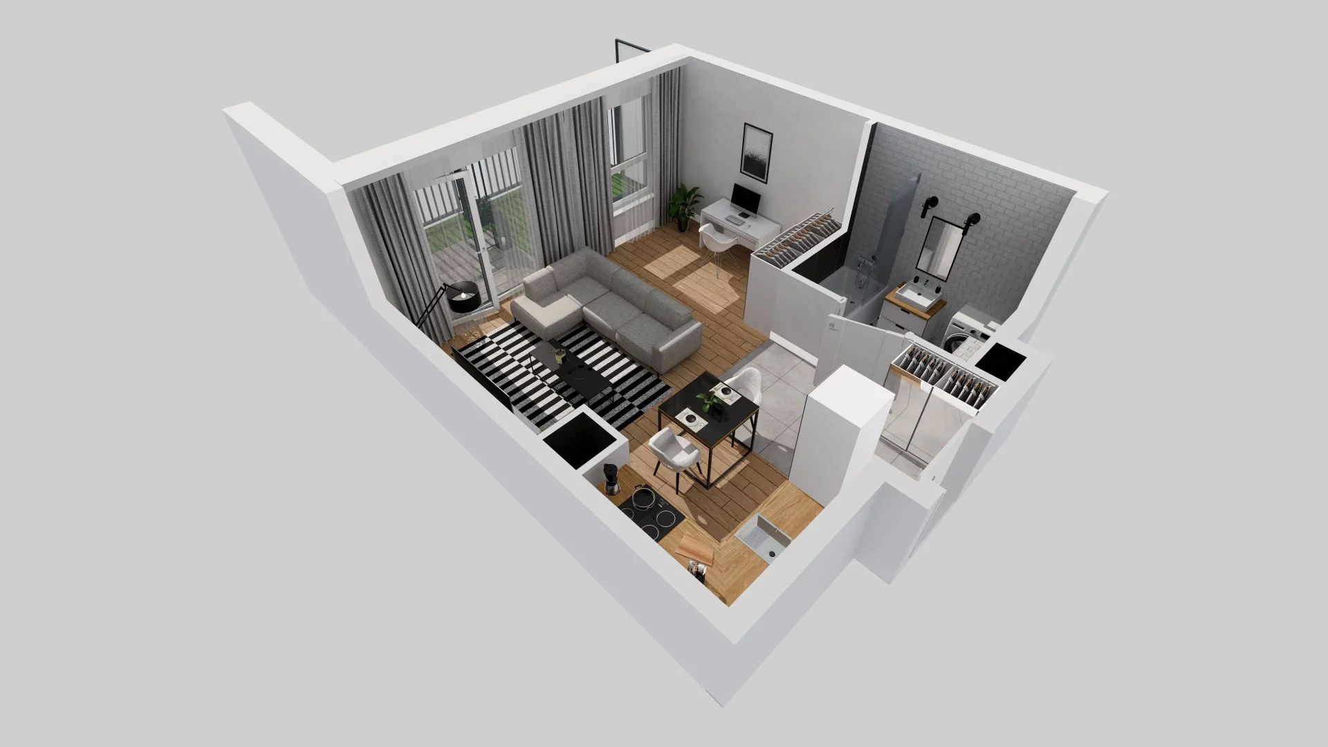 1 pokój, mieszkanie 31,69 m², parter, oferta nr A/1, Braniborska 80, Wrocław, Stare Miasto, ul. Braniborska 80