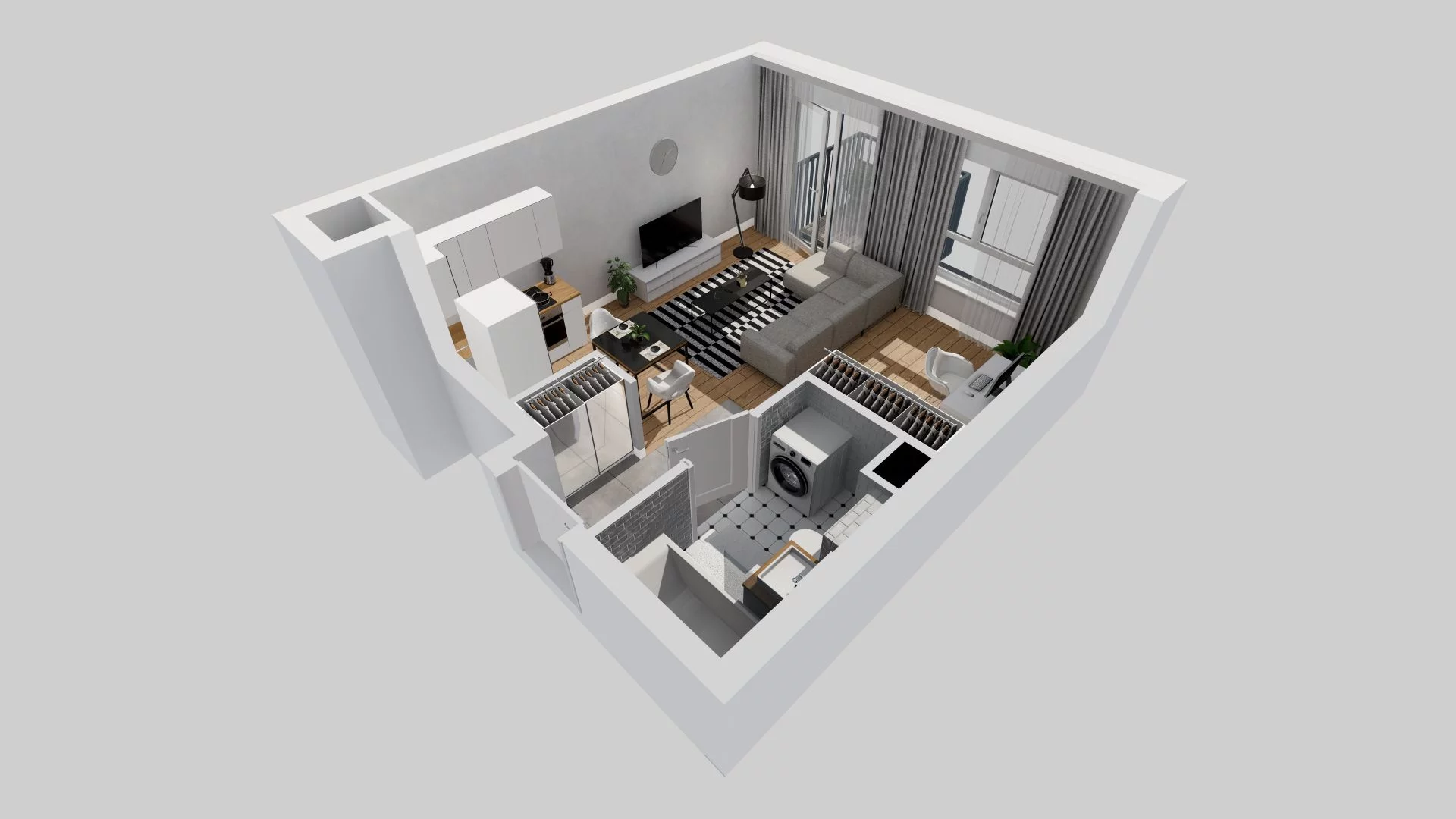 1 pokój, mieszkanie 31,23 m², piętro 1, oferta nr A/22, Braniborska 80, Wrocław, Stare Miasto, ul. Braniborska 80