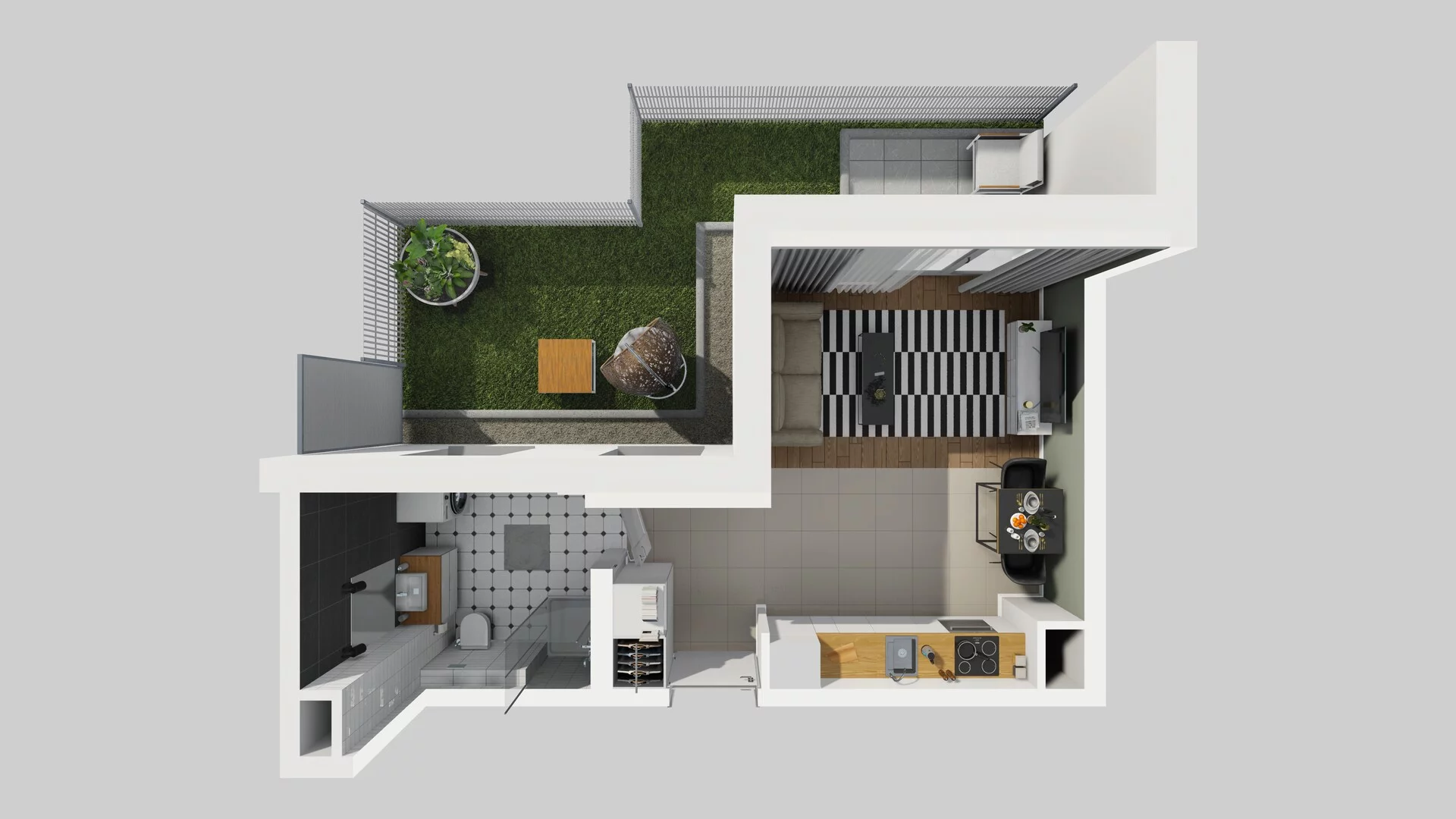 1 pokój, mieszkanie 29,18 m², parter, oferta nr A/5, Hubska 100 etap 2, Wrocław, Huby, Krzyki, ul. Hubska 100