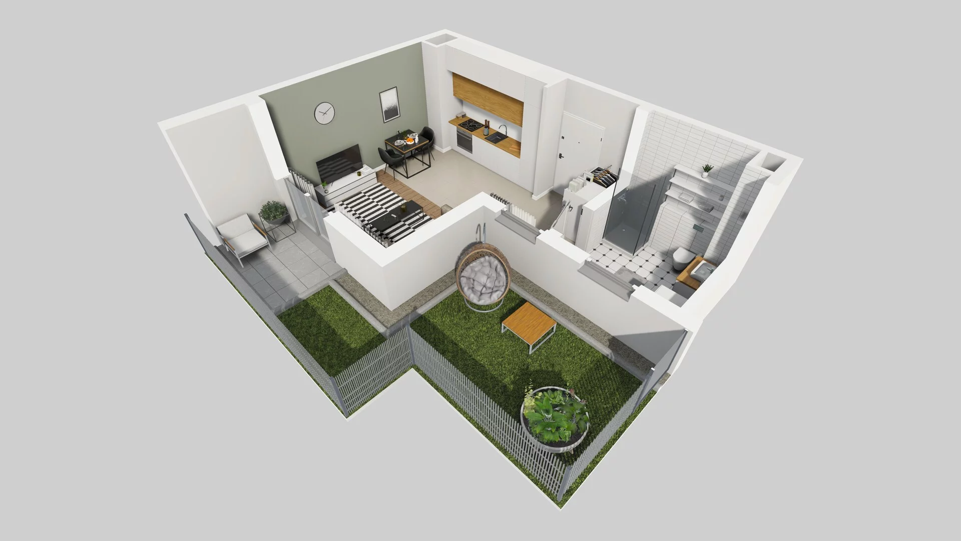 1 pokój, mieszkanie 29,18 m², parter, oferta nr A/5, Hubska 100 etap 2, Wrocław, Huby, Krzyki, ul. Hubska 100