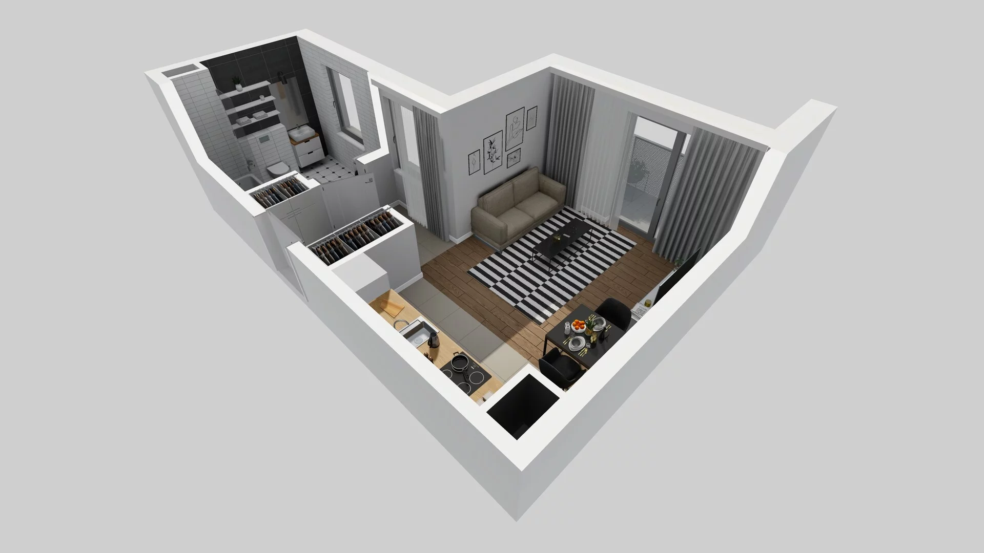1 pokój, mieszkanie 29,15 m², piętro 1, oferta nr A/24, Hubska 100 etap 2, Wrocław, Huby, Krzyki, ul. Hubska 100