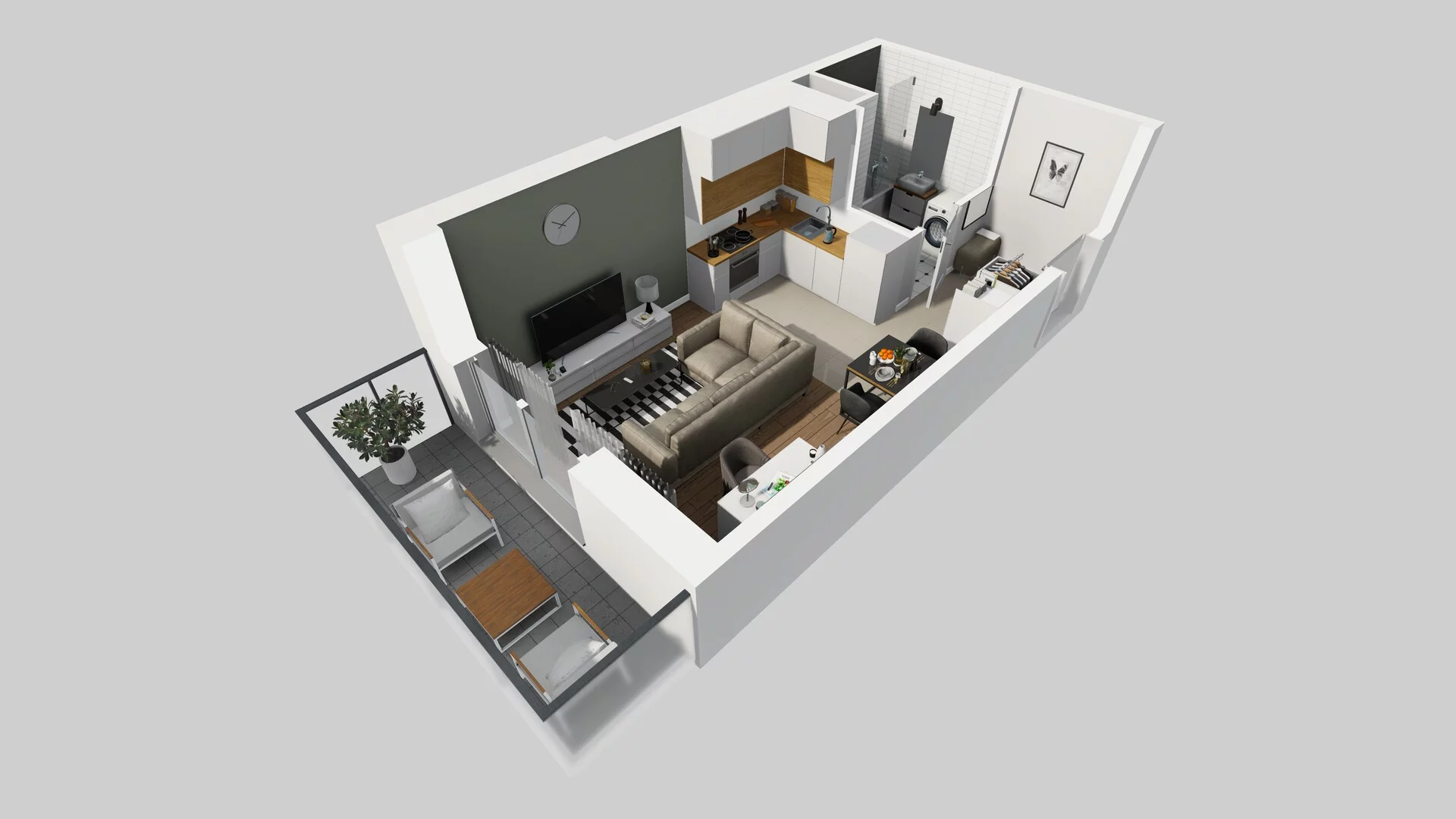 1 pokój, mieszkanie 27,89 m², piętro 3, oferta nr A/48, Hubska 100 etap 2, Wrocław, Huby, Krzyki, ul. Hubska 100