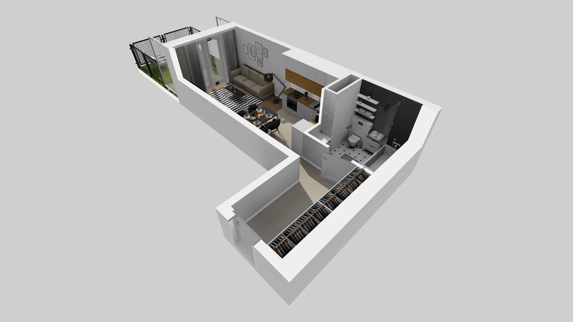 1 pokój, mieszkanie 33,00 m², parter, oferta nr A/55, Apartamenty nad Oławką, Wrocław, Przedmieście Oławskie, Krzyki, ul. Krakowska 98