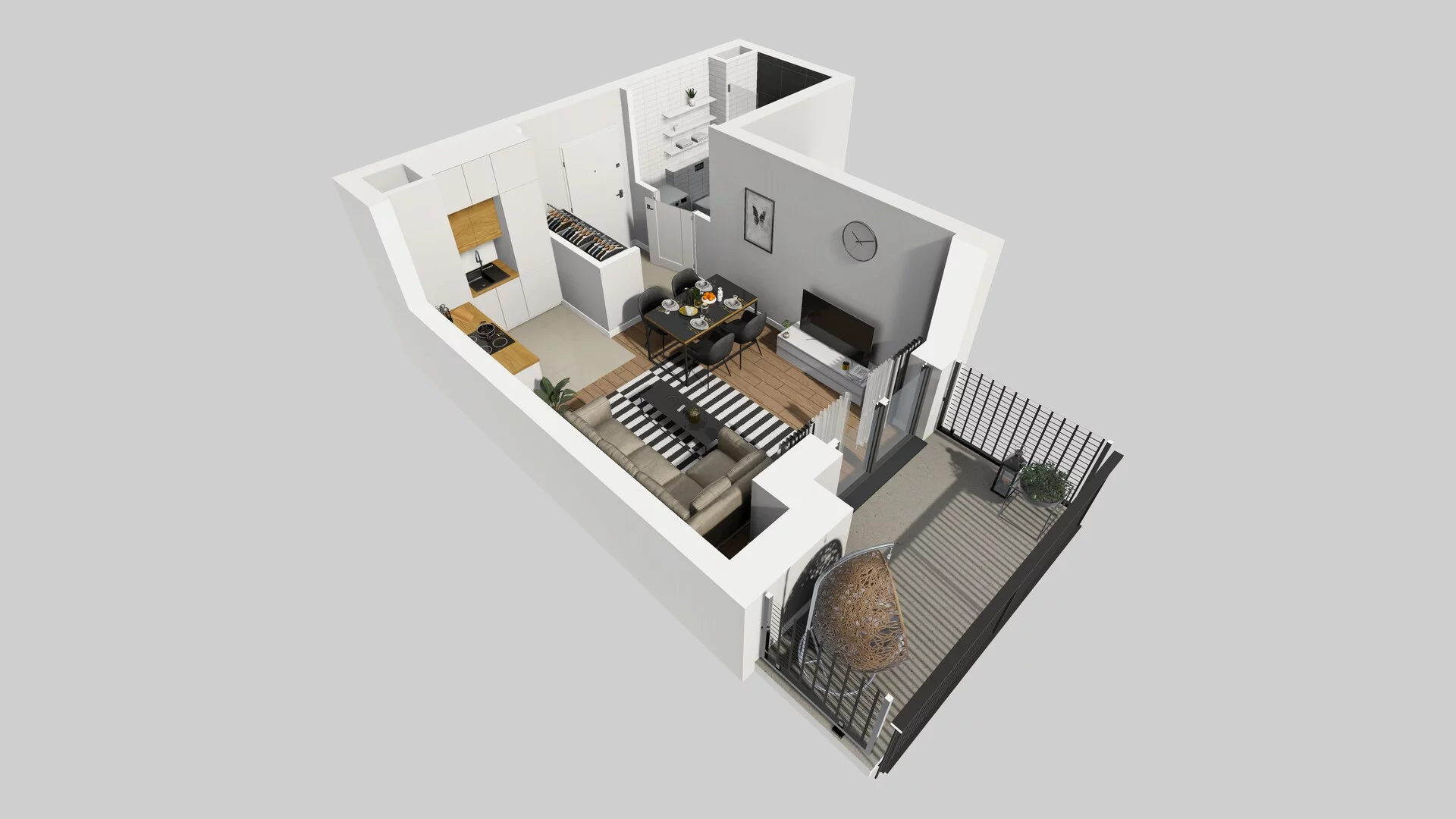 1 pokój, mieszkanie 25,97 m², piętro 6, oferta nr B/89, Apartamenty nad Oławką 2, Wrocław, Przedmieście Oławskie, Krzyki, ul. Krakowska 98a