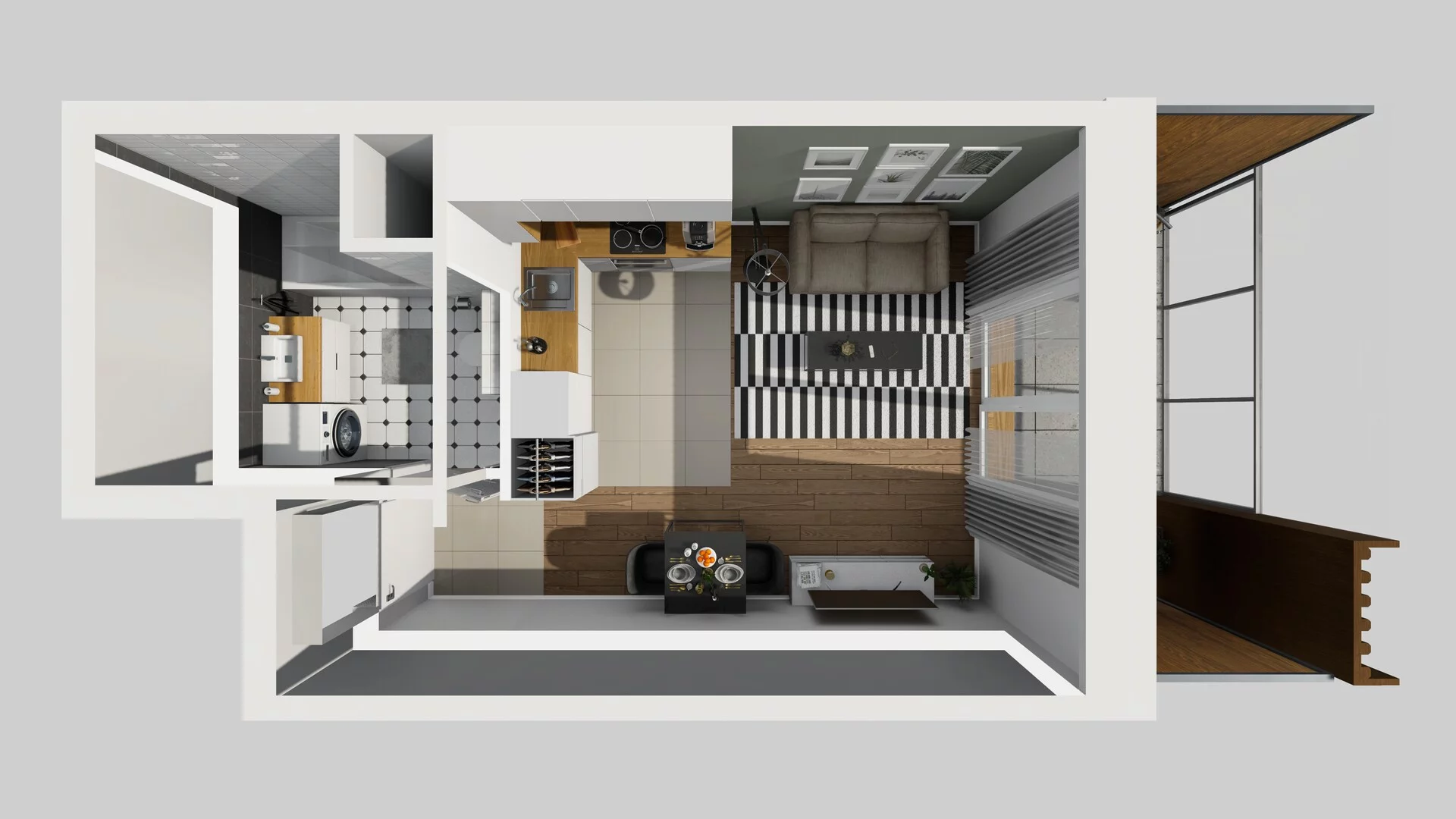 1 pokój, mieszkanie 26,44 m², piętro 2, oferta nr D/8, Apartamenty Literacka 2, Warszawa, Bielany, Piaski, ul. Literacka