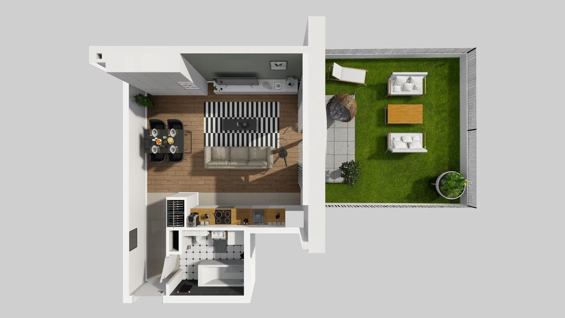 1 pokój, mieszkanie 36,52 m², parter, oferta nr A/4, Osobowicka 114, Wrocław, Osobowice-Rędzin, Fabryczna, ul. Osobowicka 114