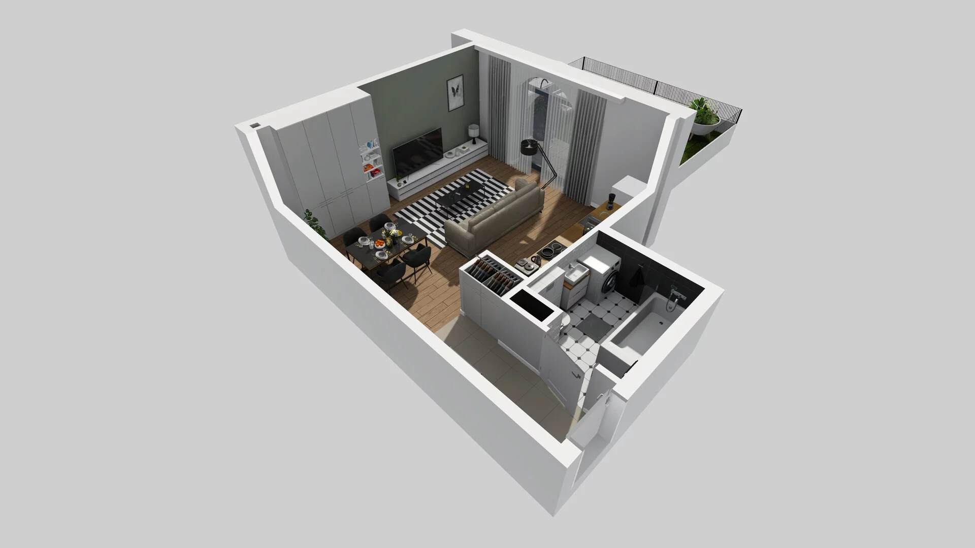 1 pokój, mieszkanie 36,52 m², parter, oferta nr A/4, Osobowicka 114, Wrocław, Osobowice-Rędzin, Fabryczna, ul. Osobowicka 114