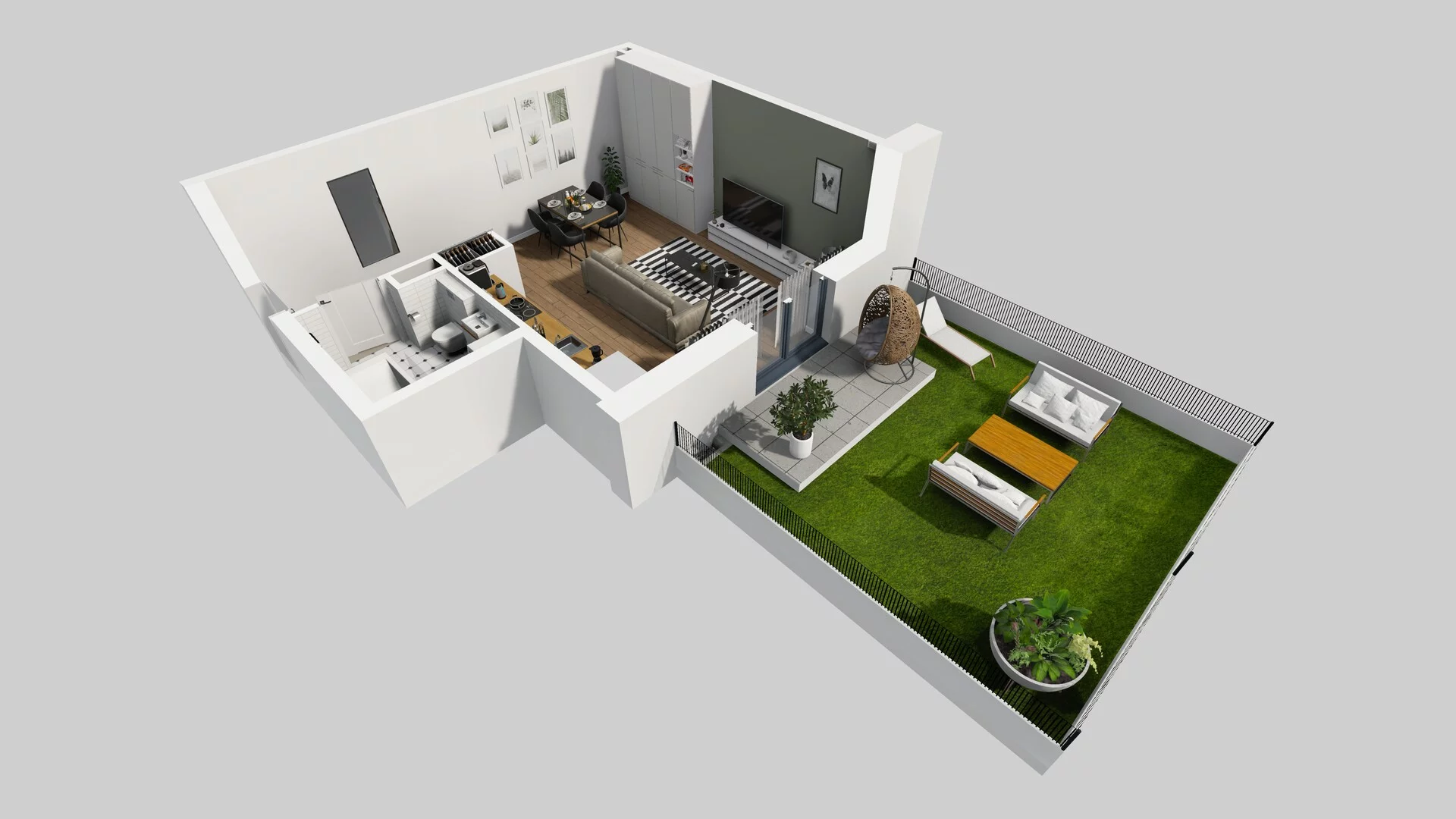 1 pokój, mieszkanie 36,52 m², parter, oferta nr A/4, Osobowicka 114, Wrocław, Osobowice-Rędzin, Fabryczna, ul. Osobowicka 114
