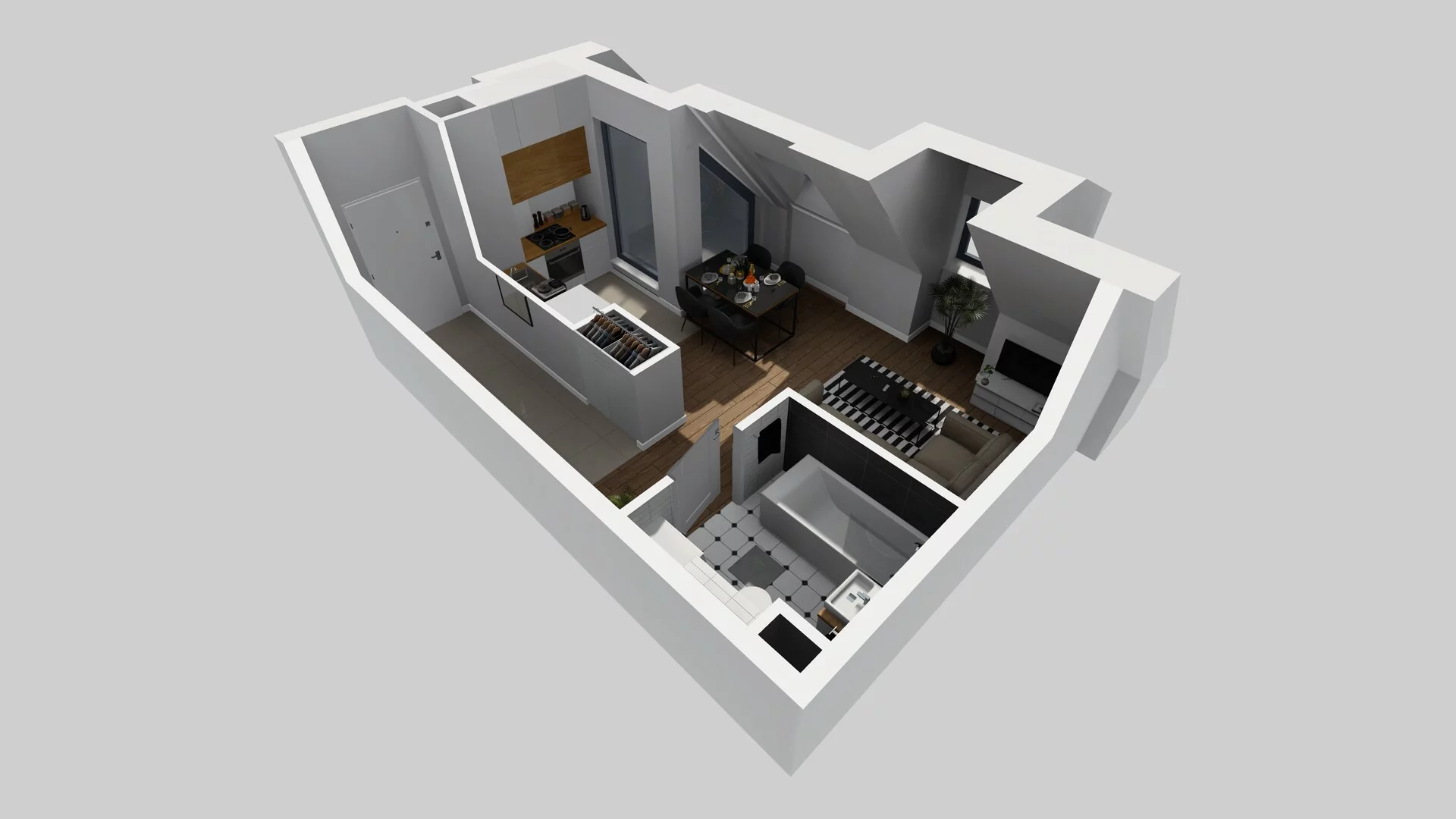 1 pokój, mieszkanie 30,01 m², piętro 2, oferta nr A/12, Osobowicka 114, Wrocław, Osobowice-Rędzin, Fabryczna, ul. Osobowicka 114