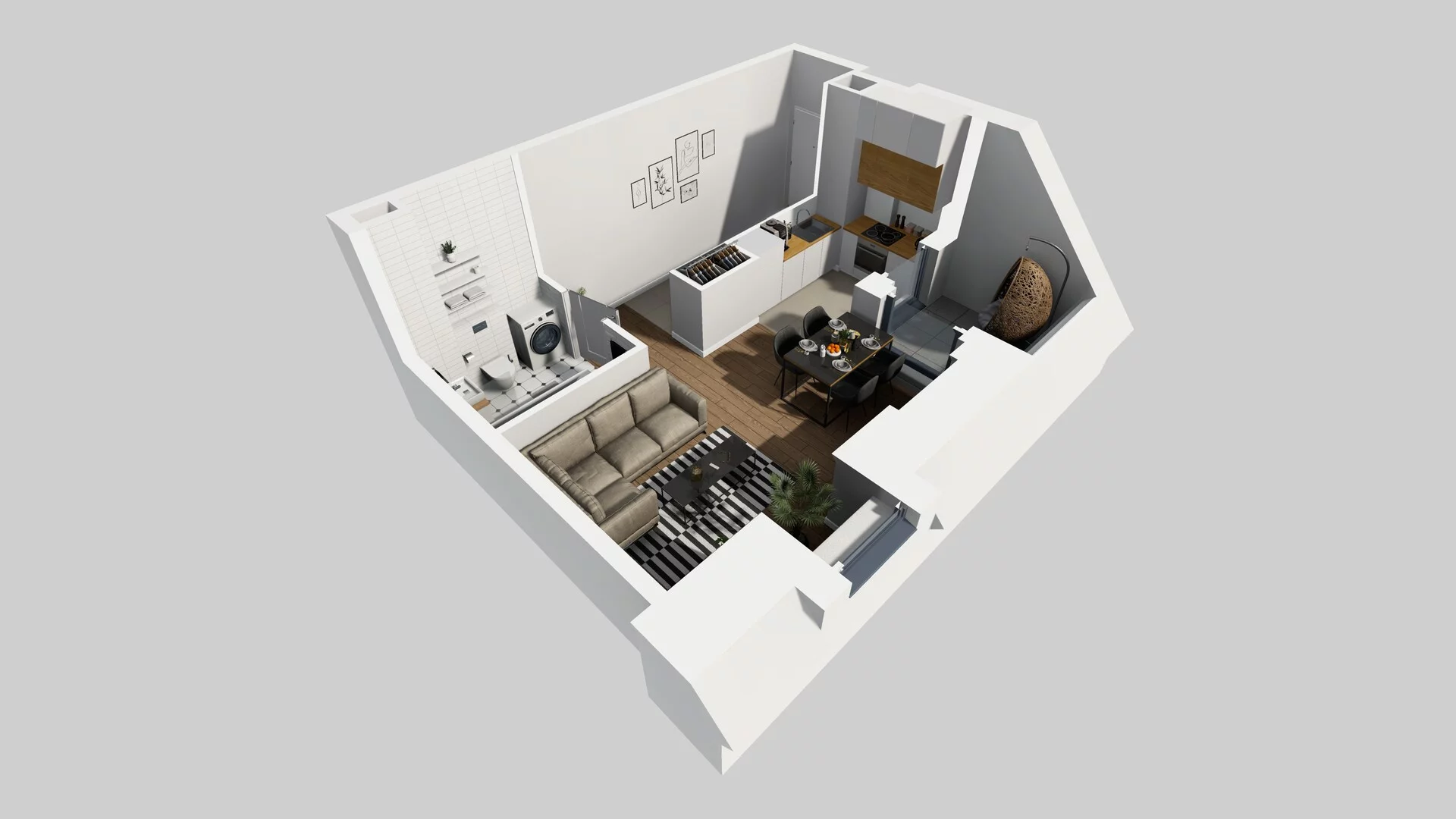 1 pokój, mieszkanie 30,01 m², piętro 2, oferta nr A/12, Osobowicka 114, Wrocław, Osobowice-Rędzin, Fabryczna, ul. Osobowicka 114