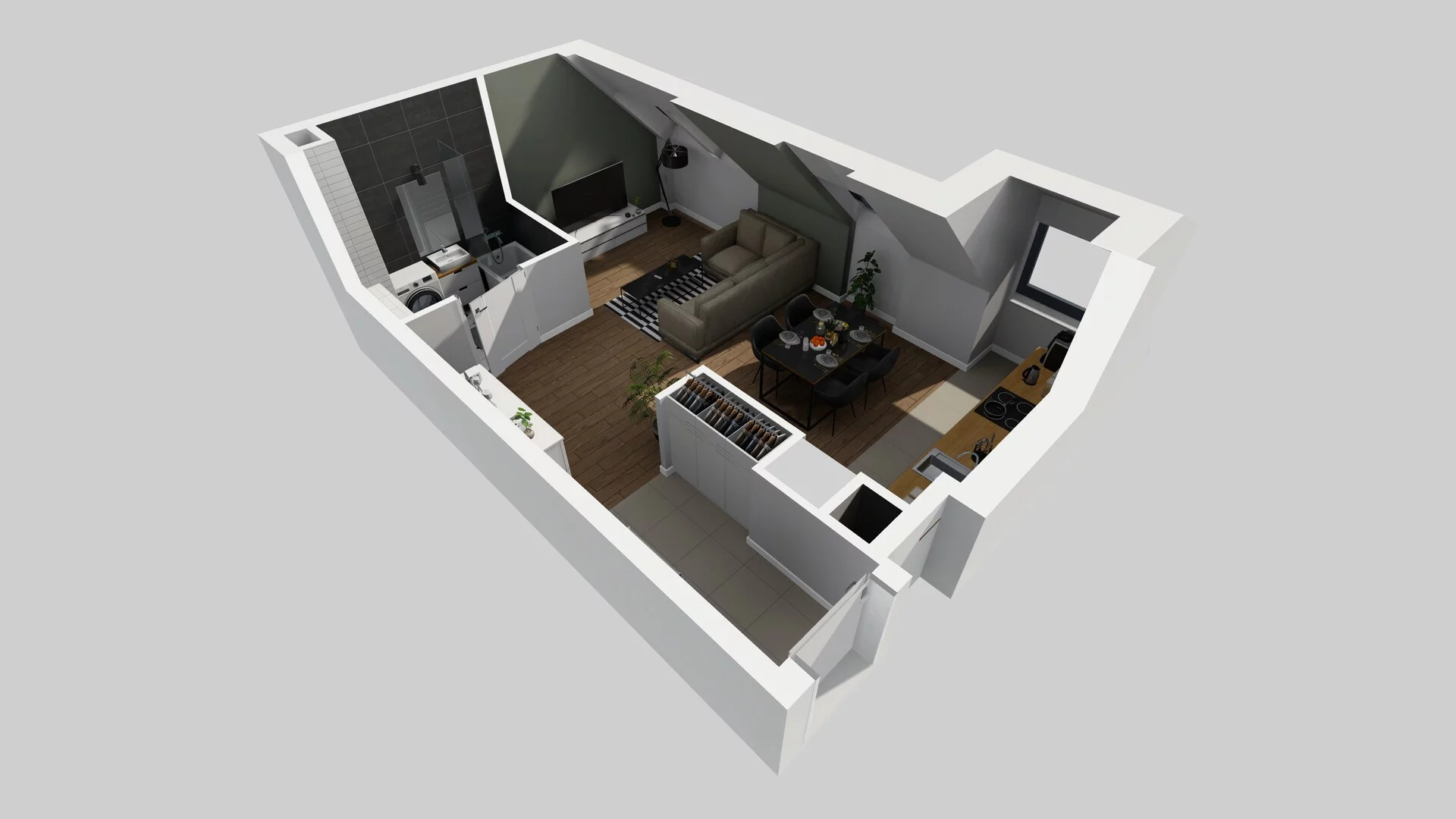 1 pokój, mieszkanie 32,45 m², piętro 2, oferta nr A/21, Osobowicka 114, Wrocław, Osobowice-Rędzin, Fabryczna, ul. Osobowicka 114