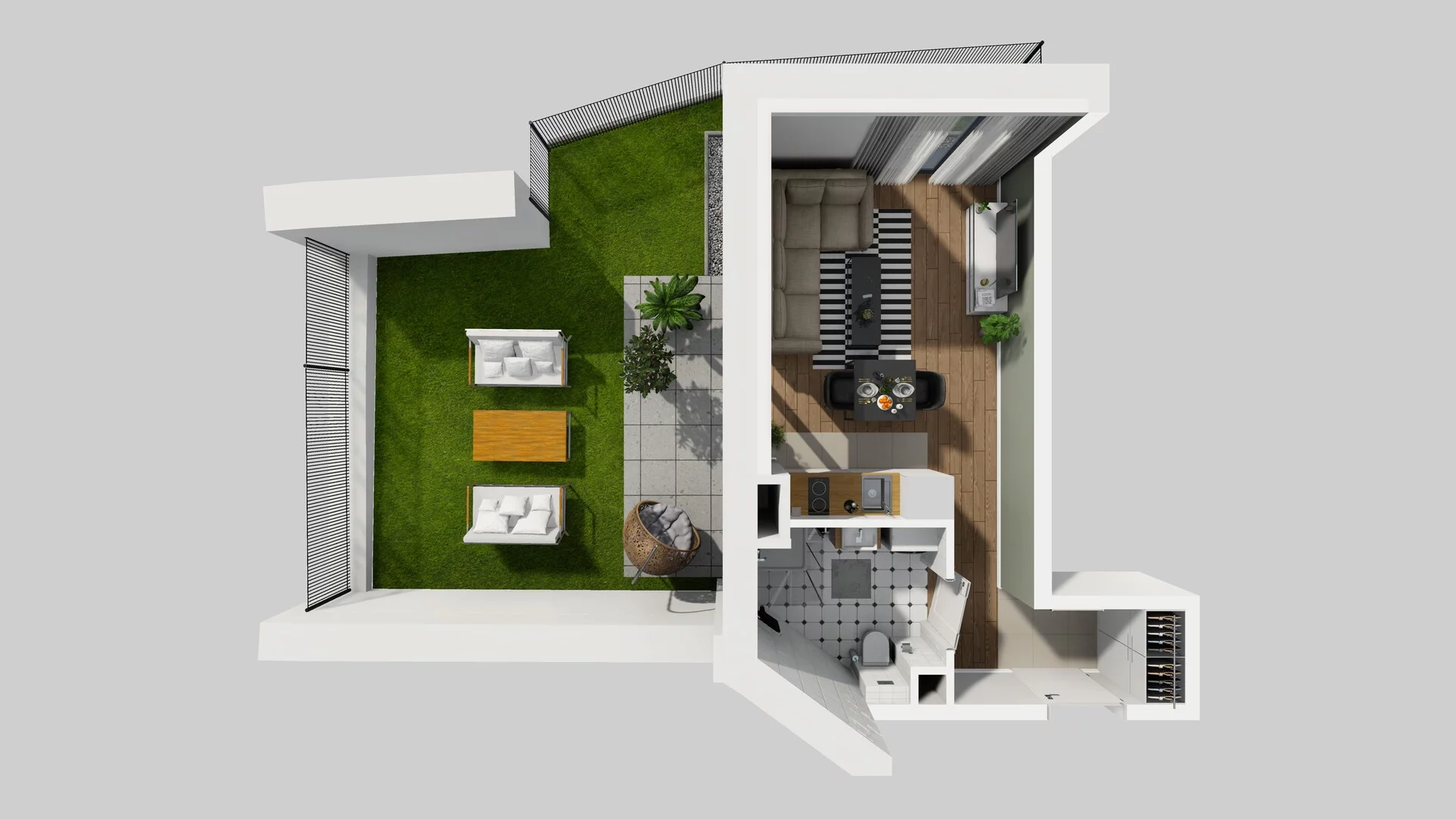 1 pokój, mieszkanie 25,76 m², parter, oferta nr B/40, Osobowicka 114, Wrocław, Osobowice-Rędzin, Fabryczna, ul. Osobowicka 114