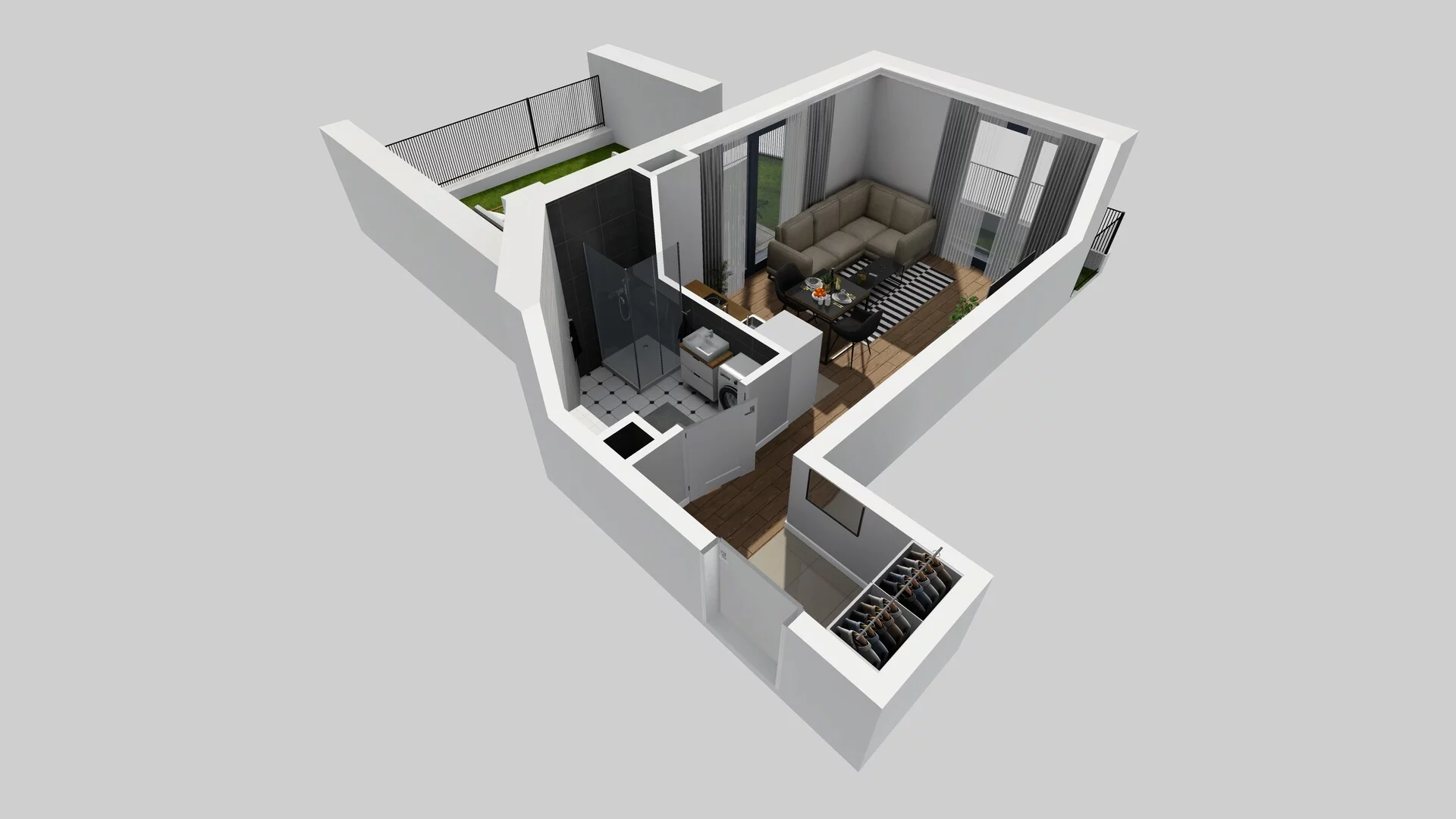 1 pokój, mieszkanie 25,76 m², parter, oferta nr B/40, Osobowicka 114, Wrocław, Osobowice-Rędzin, Fabryczna, ul. Osobowicka 114