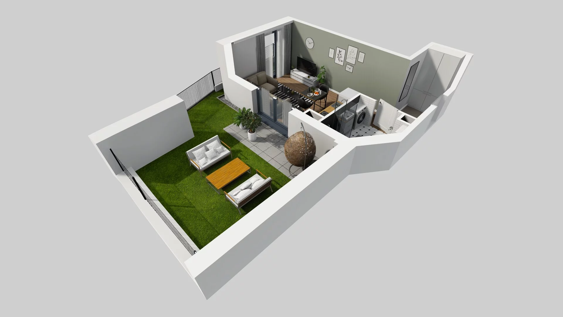 1 pokój, mieszkanie 25,76 m², parter, oferta nr B/40, Osobowicka 114, Wrocław, Osobowice-Rędzin, Fabryczna, ul. Osobowicka 114