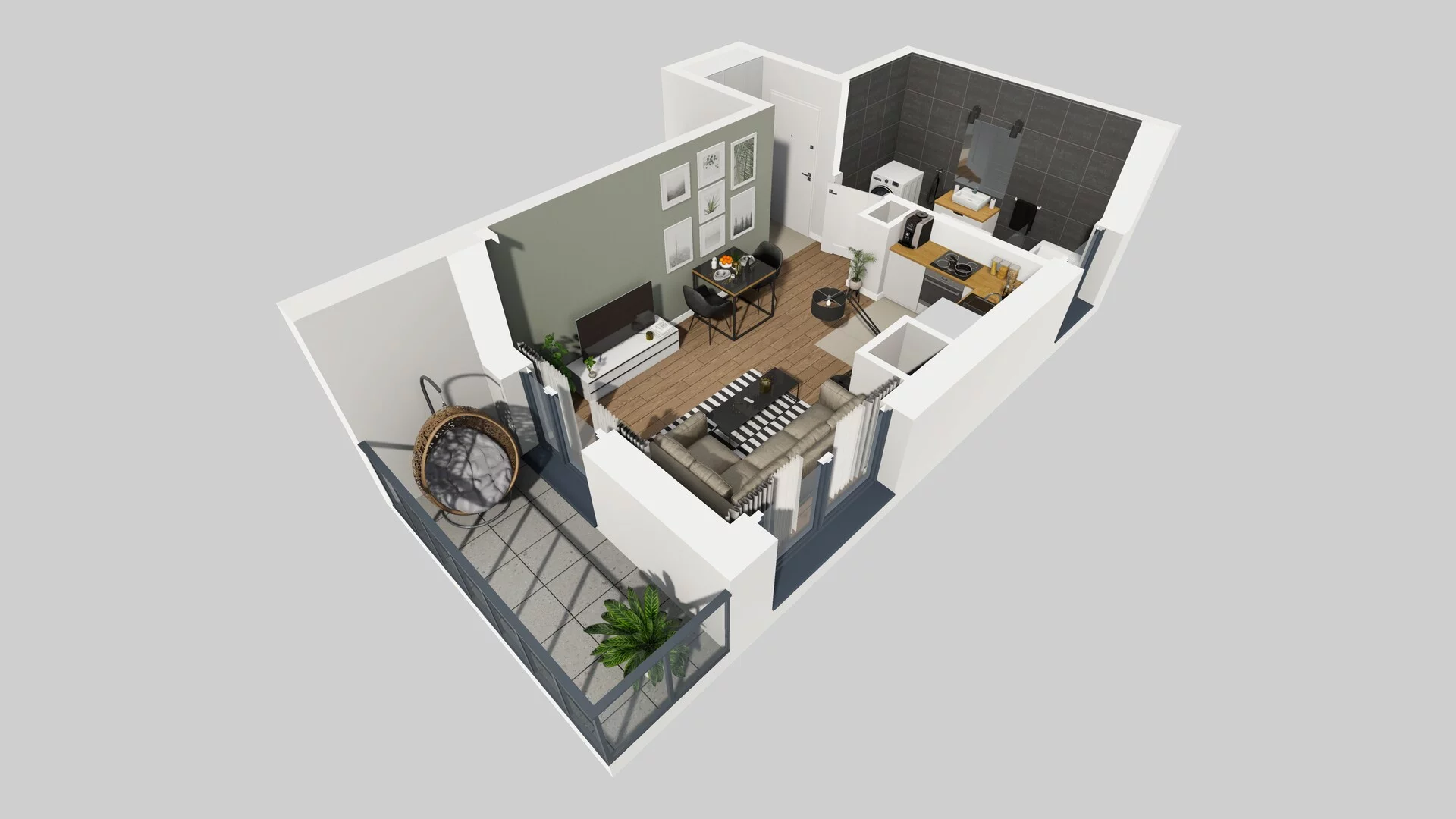 1 pokój, mieszkanie 26,21 m², piętro 1, oferta nr B/47, Osobowicka 114, Wrocław, Osobowice-Rędzin, Fabryczna, ul. Osobowicka 114