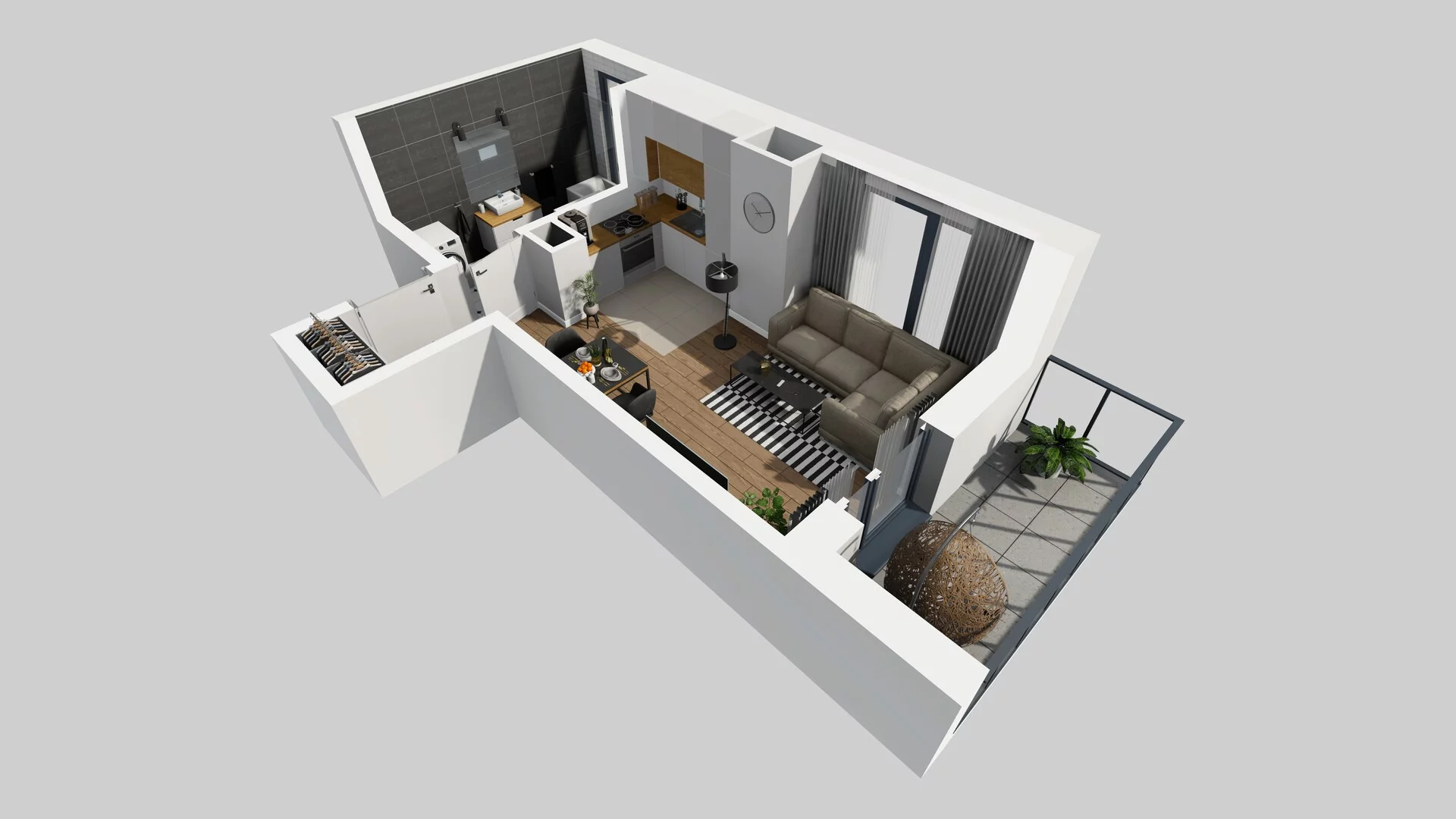 1 pokój, mieszkanie 26,21 m², piętro 1, oferta nr B/47, Osobowicka 114, Wrocław, Osobowice-Rędzin, Fabryczna, ul. Osobowicka 114