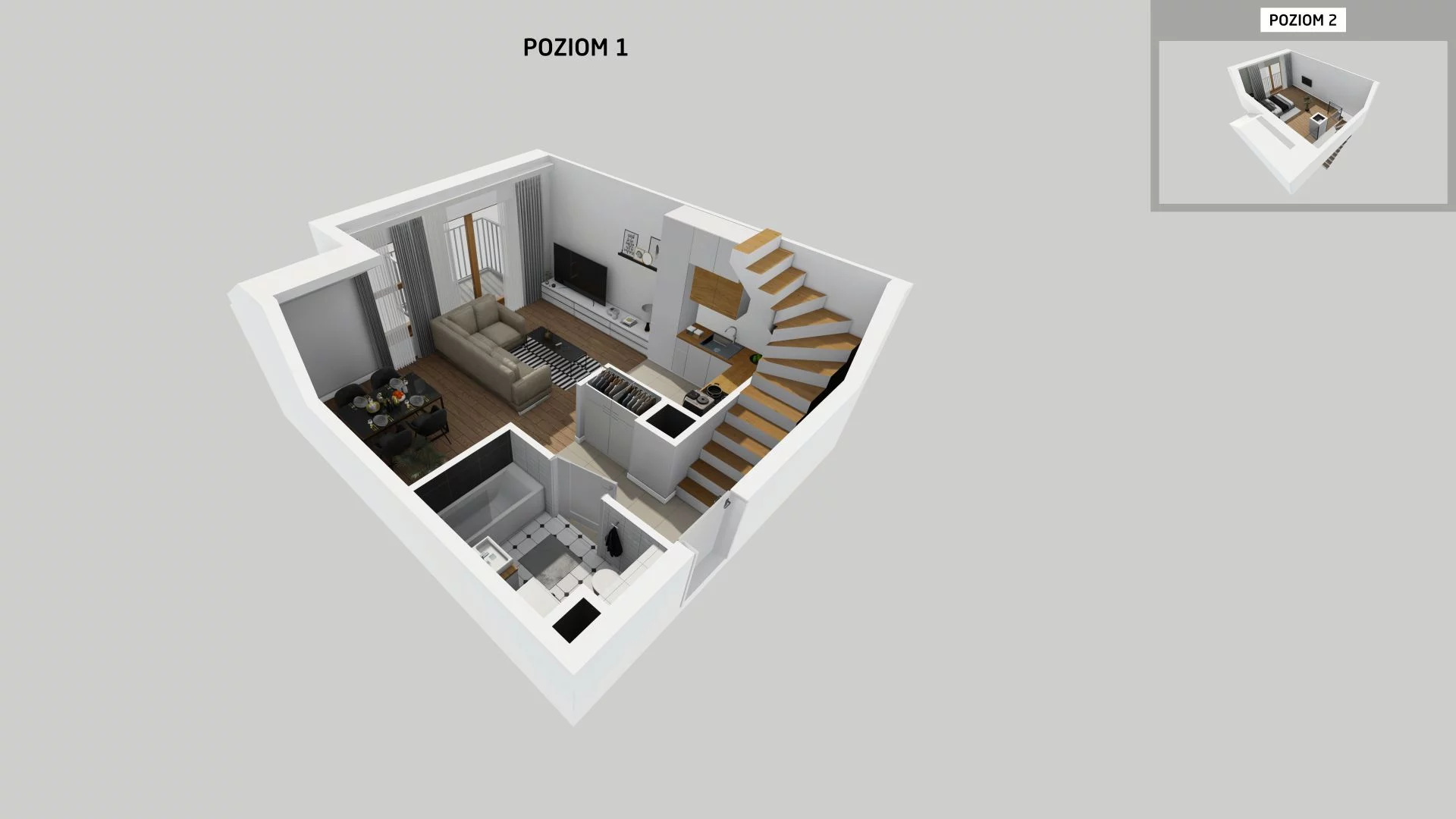 1 pokój, mieszkanie 57,49 m², piętro 2, oferta nr A/50, Osiedle Harmonia, Wrocław, Maślice, ul. Stodolna
