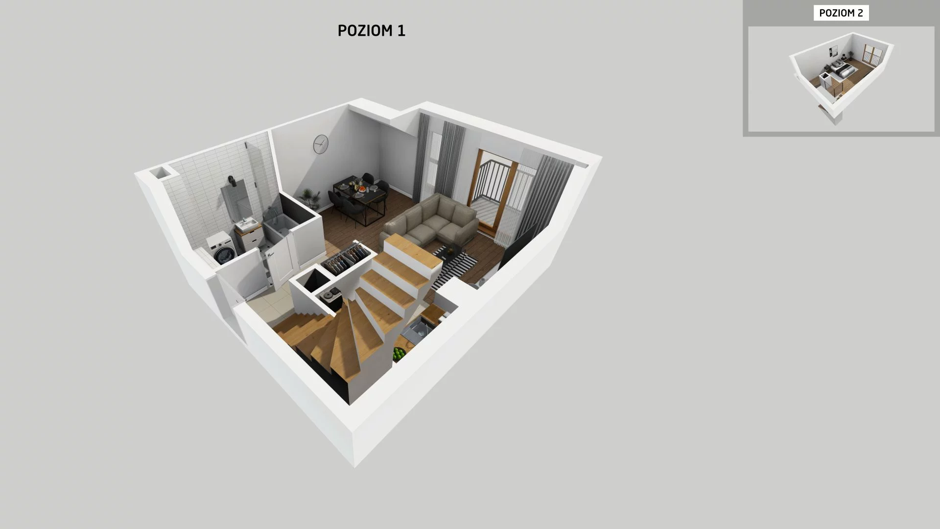 1 pokój, mieszkanie 55,12 m², piętro 2, oferta nr C/40, Osiedle Harmonia, Wrocław, Maślice, ul. Stodolna