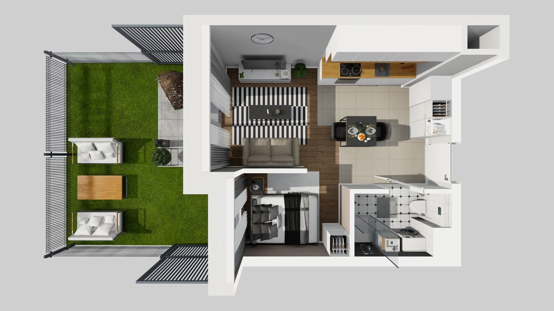 1 pokój, mieszkanie 29,26 m², parter, oferta nr A/4, Metro Zachód 8 bud. A, C, Warszawa, Bemowo, Chrzanów, ul. Szeligowska