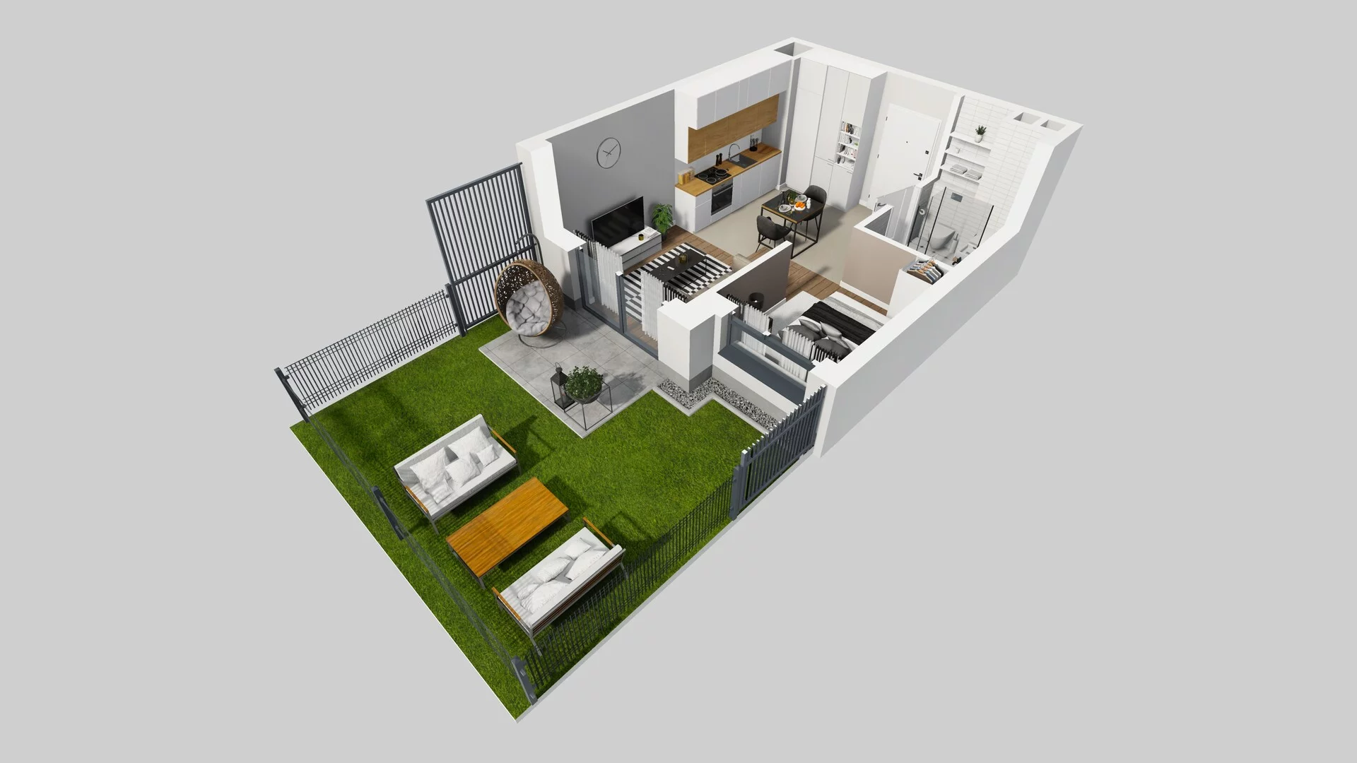 1 pokój, mieszkanie 29,26 m², parter, oferta nr A/4, Metro Zachód 8 bud. A, C, Warszawa, Bemowo, Chrzanów, ul. Szeligowska