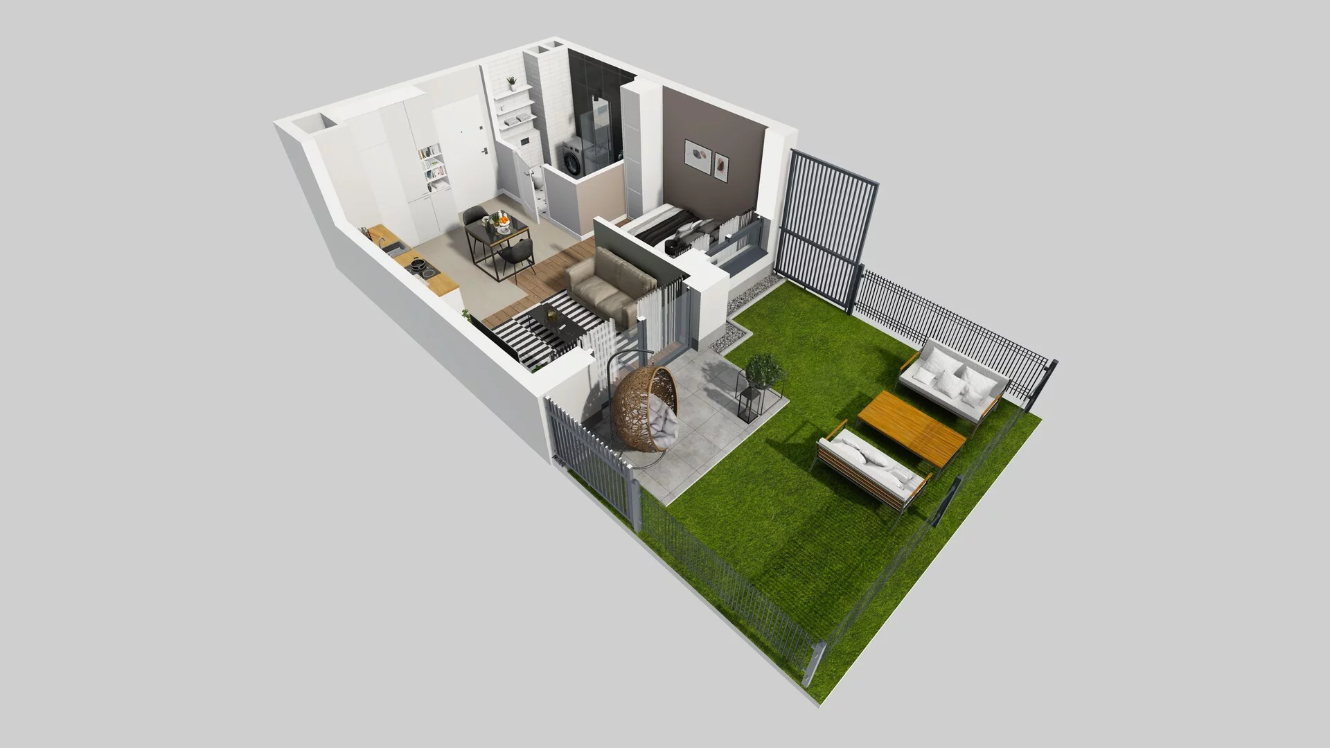 1 pokój, mieszkanie 29,26 m², parter, oferta nr A/4, Metro Zachód 8 bud. A, C, Warszawa, Bemowo, Chrzanów, ul. Szeligowska