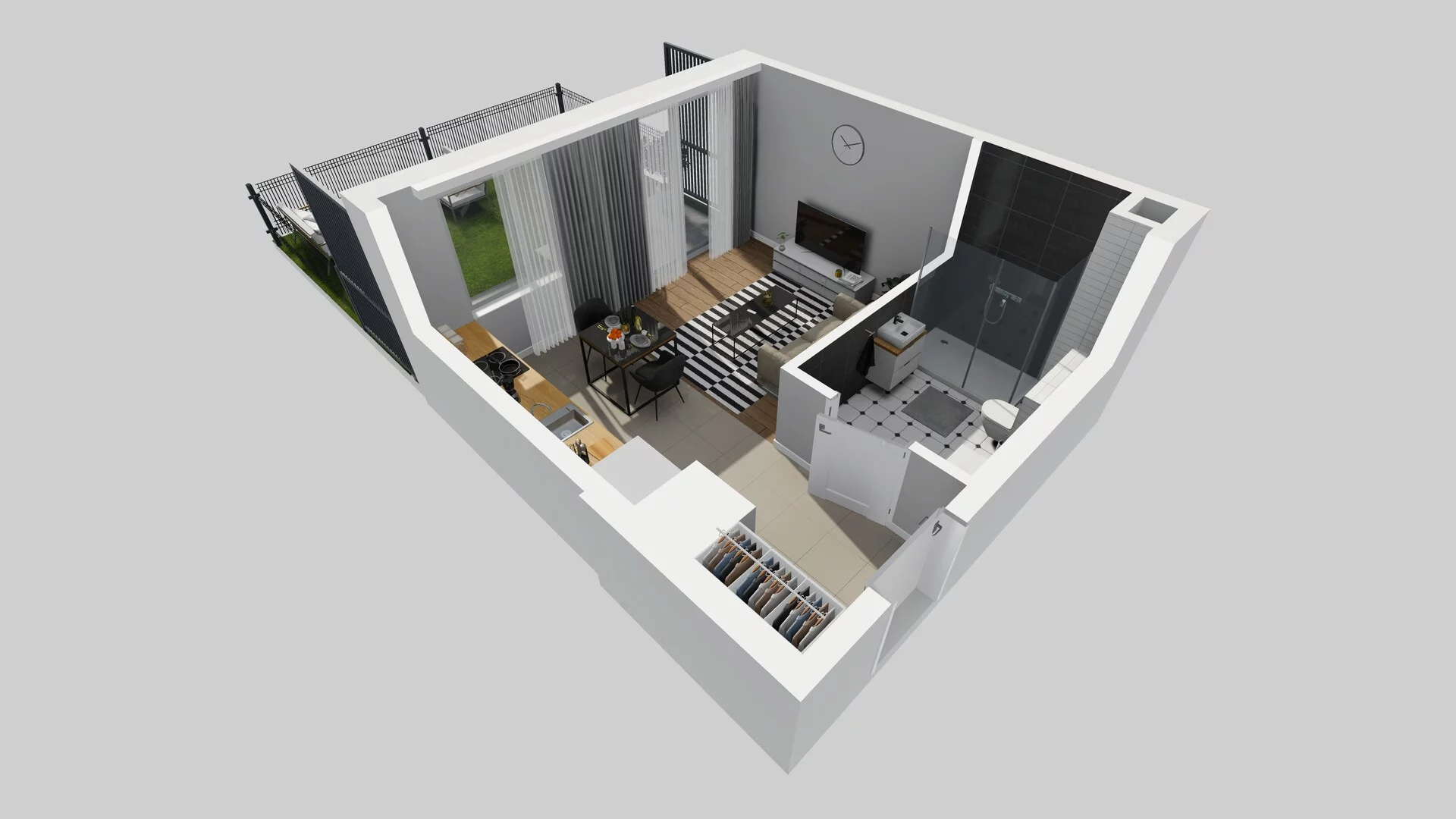 1 pokój, mieszkanie 27,85 m², parter, oferta nr A/6, Metro Zachód 8 bud. A, C, Warszawa, Bemowo, Chrzanów, ul. Szeligowska