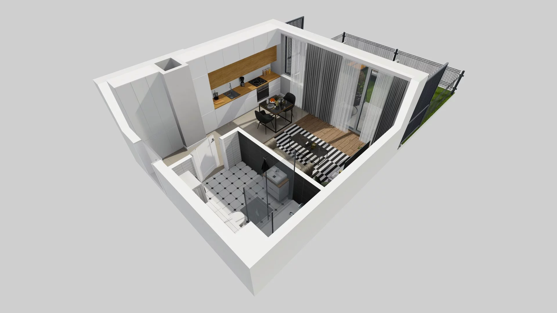 1 pokój, mieszkanie 27,85 m², parter, oferta nr A/6, Metro Zachód 8 bud. A, C, Warszawa, Bemowo, Chrzanów, ul. Szeligowska