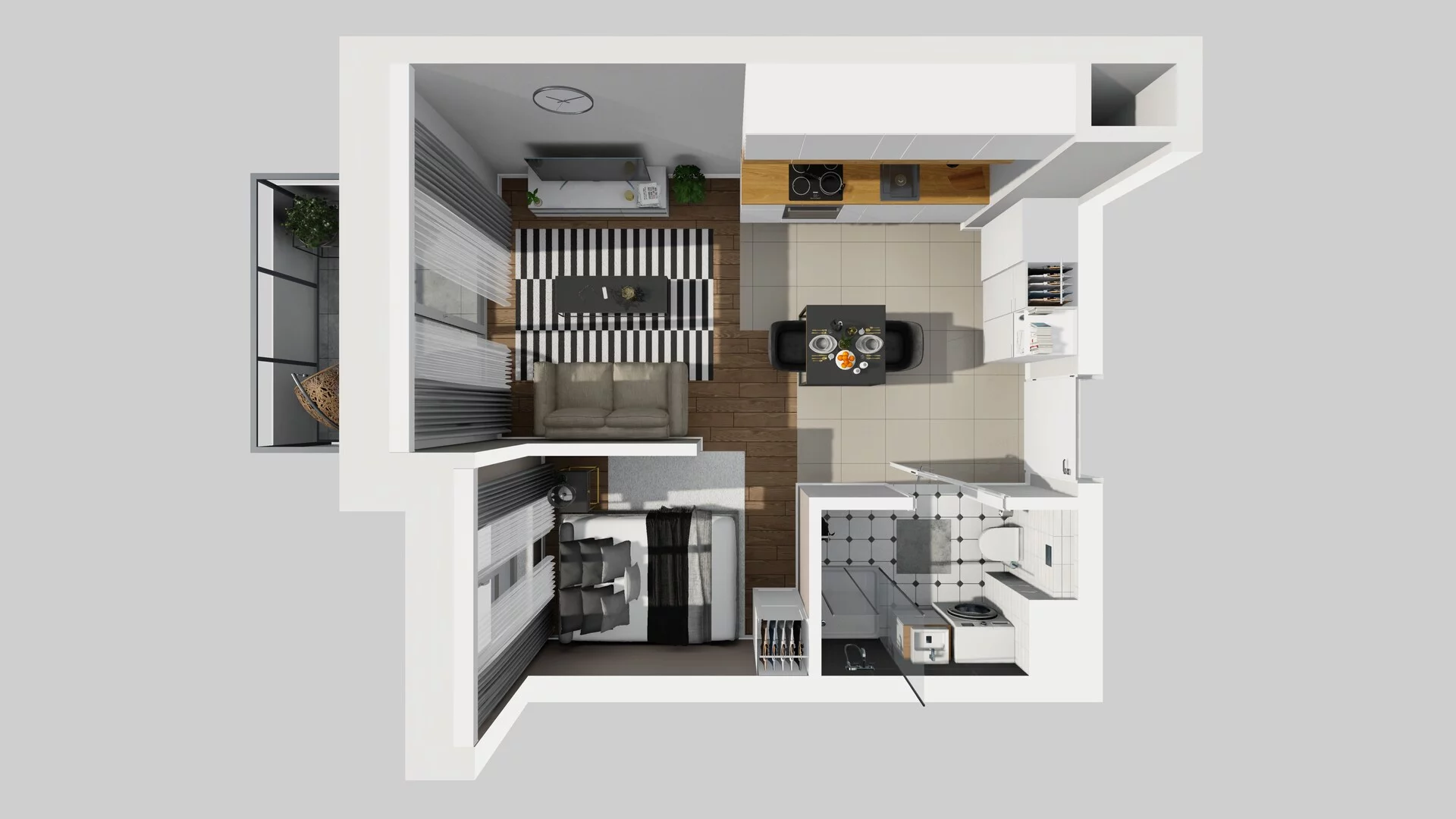 1 pokój, mieszkanie 29,26 m², piętro 1, oferta nr A/14, Metro Zachód 8 bud. A, C, Warszawa, Bemowo, Chrzanów, ul. Szeligowska