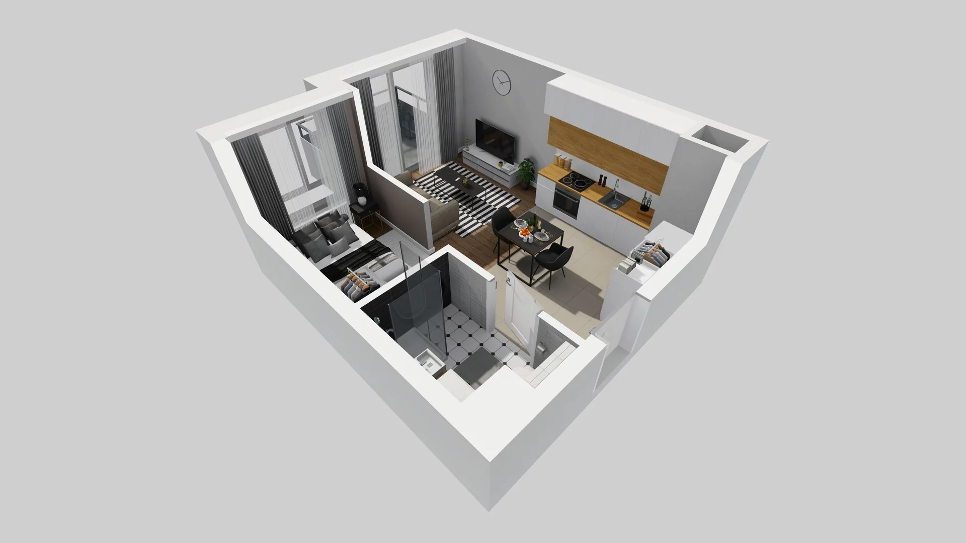 1 pokój, mieszkanie 29,26 m², piętro 1, oferta nr A/14, Metro Zachód 8 bud. A, C, Warszawa, Bemowo, Chrzanów, ul. Szeligowska