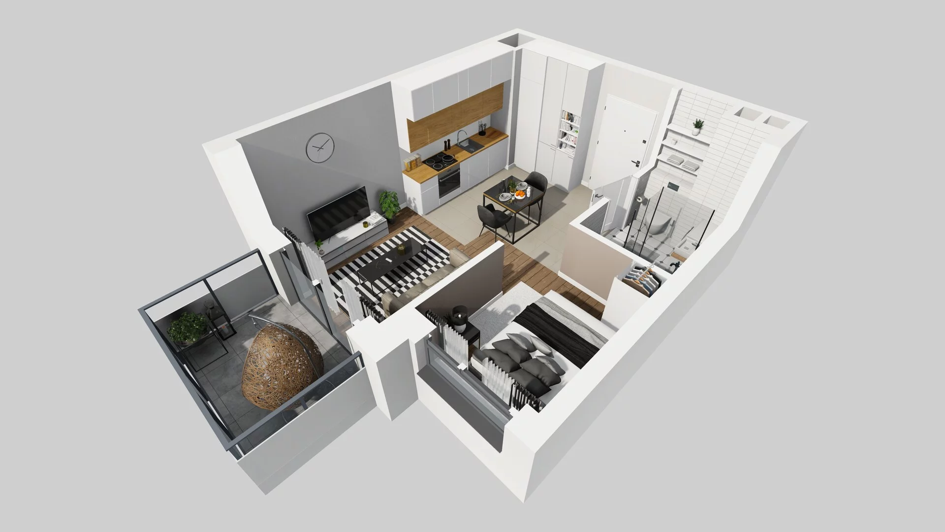 1 pokój, mieszkanie 29,26 m², piętro 1, oferta nr A/14, Metro Zachód 8 bud. A, C, Warszawa, Bemowo, Chrzanów, ul. Szeligowska