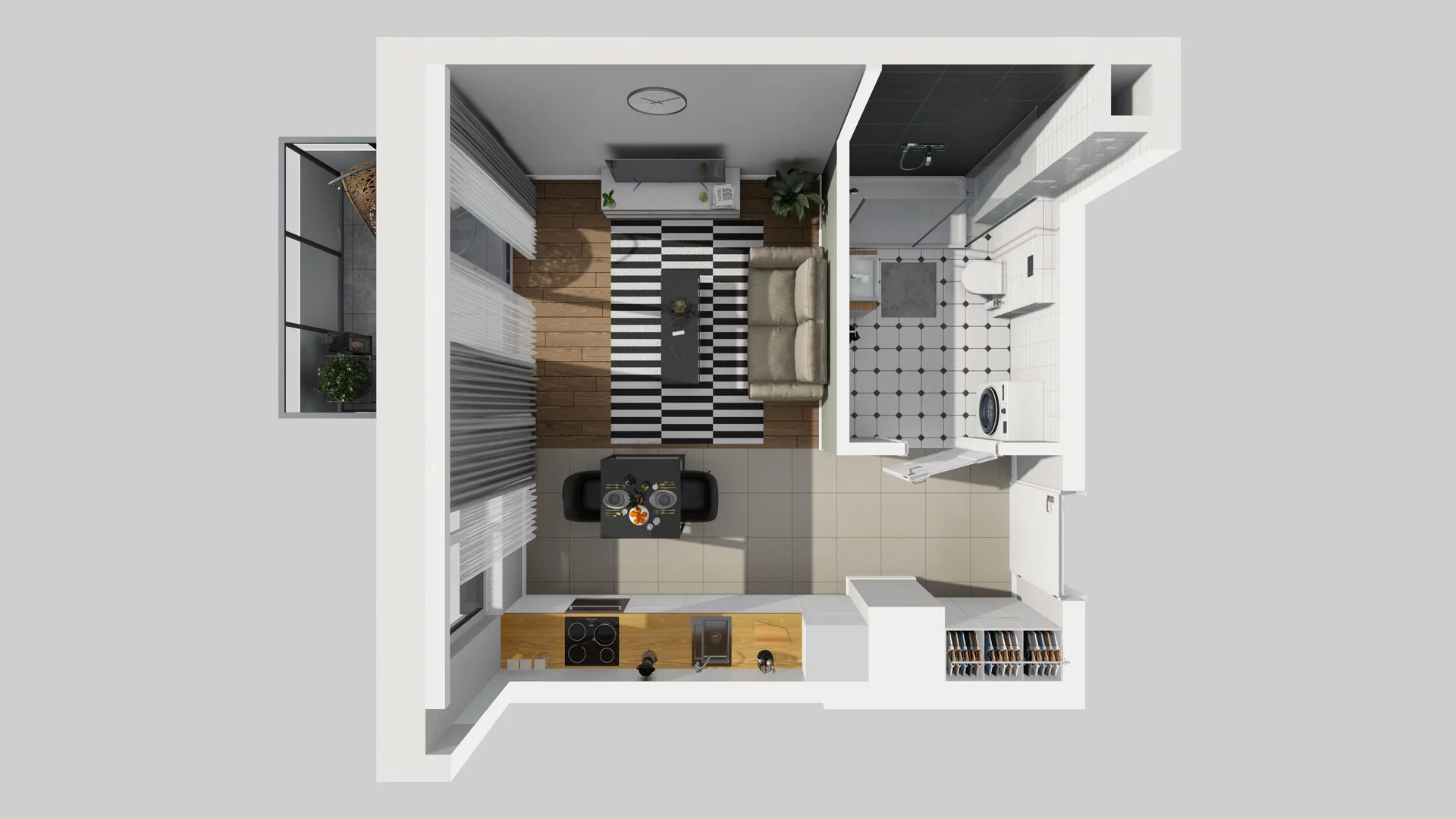 1 pokój, mieszkanie 27,86 m², piętro 1, oferta nr A/16, Metro Zachód 8 bud. A, C, Warszawa, Bemowo, Chrzanów, ul. Szeligowska
