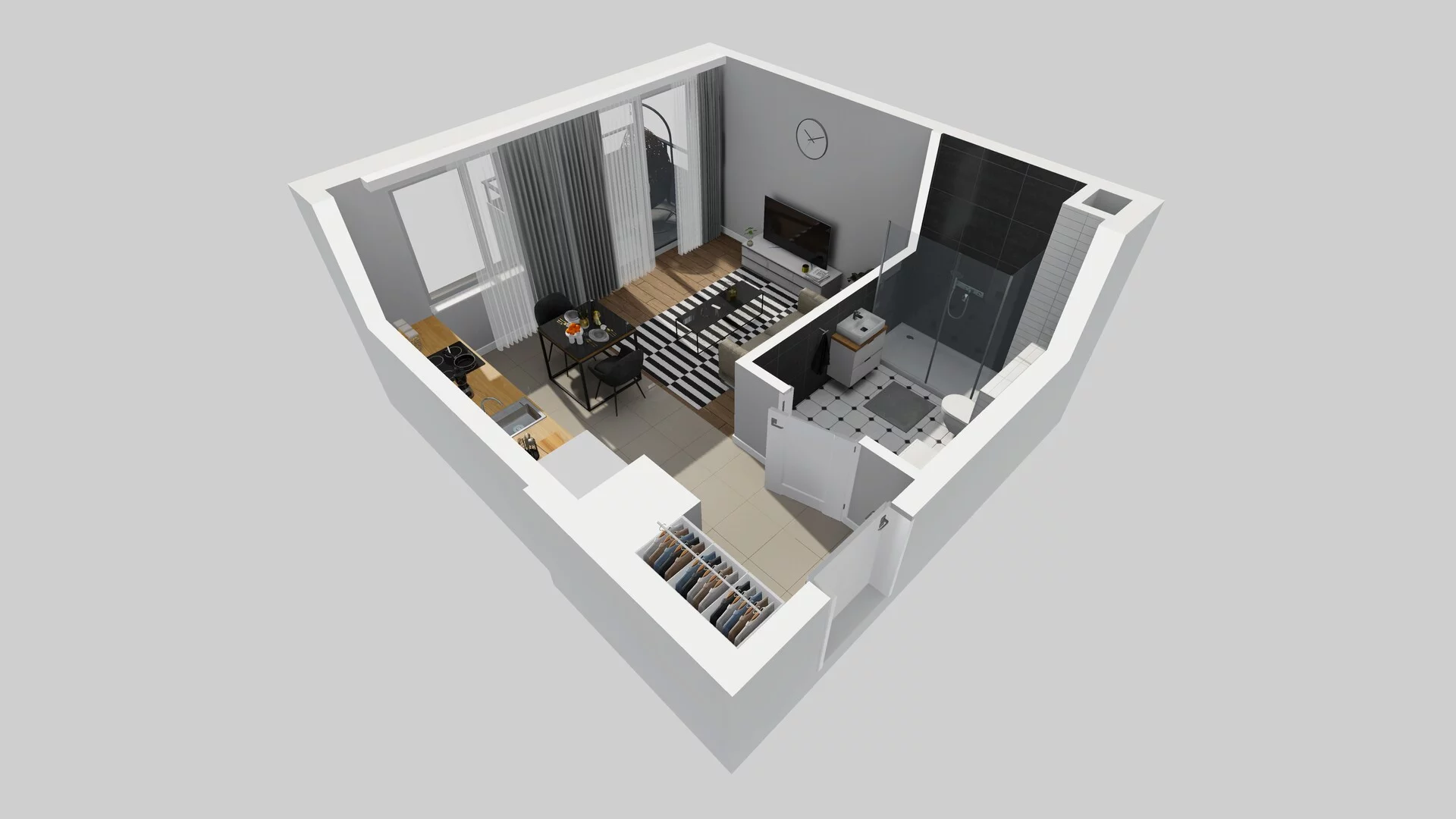1 pokój, mieszkanie 27,86 m², piętro 1, oferta nr A/16, Metro Zachód 8 bud. A, C, Warszawa, Bemowo, Chrzanów, ul. Szeligowska