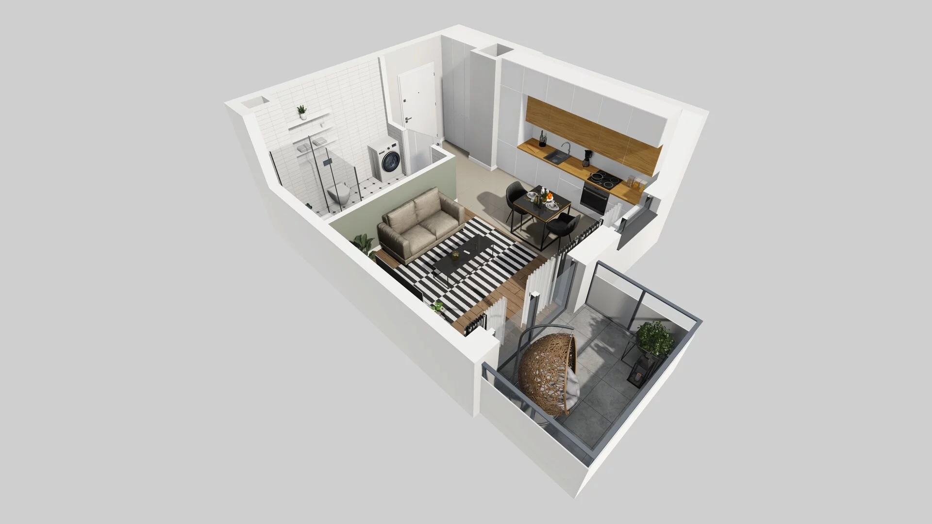 1 pokój, mieszkanie 27,86 m², piętro 1, oferta nr A/16, Metro Zachód 8 bud. A, C, Warszawa, Bemowo, Chrzanów, ul. Szeligowska