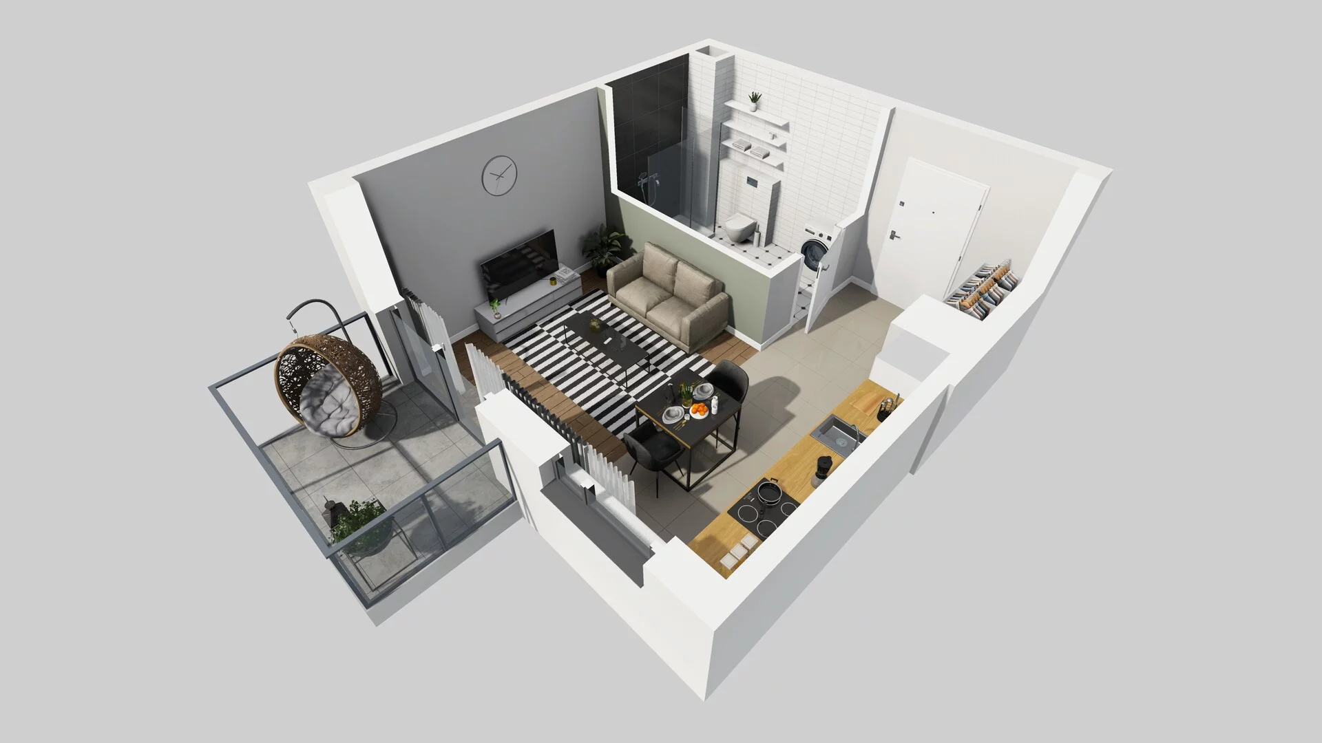 1 pokój, mieszkanie 27,86 m², piętro 2, oferta nr A/27, Metro Zachód 8 bud. A, C, Warszawa, Bemowo, Chrzanów, ul. Szeligowska