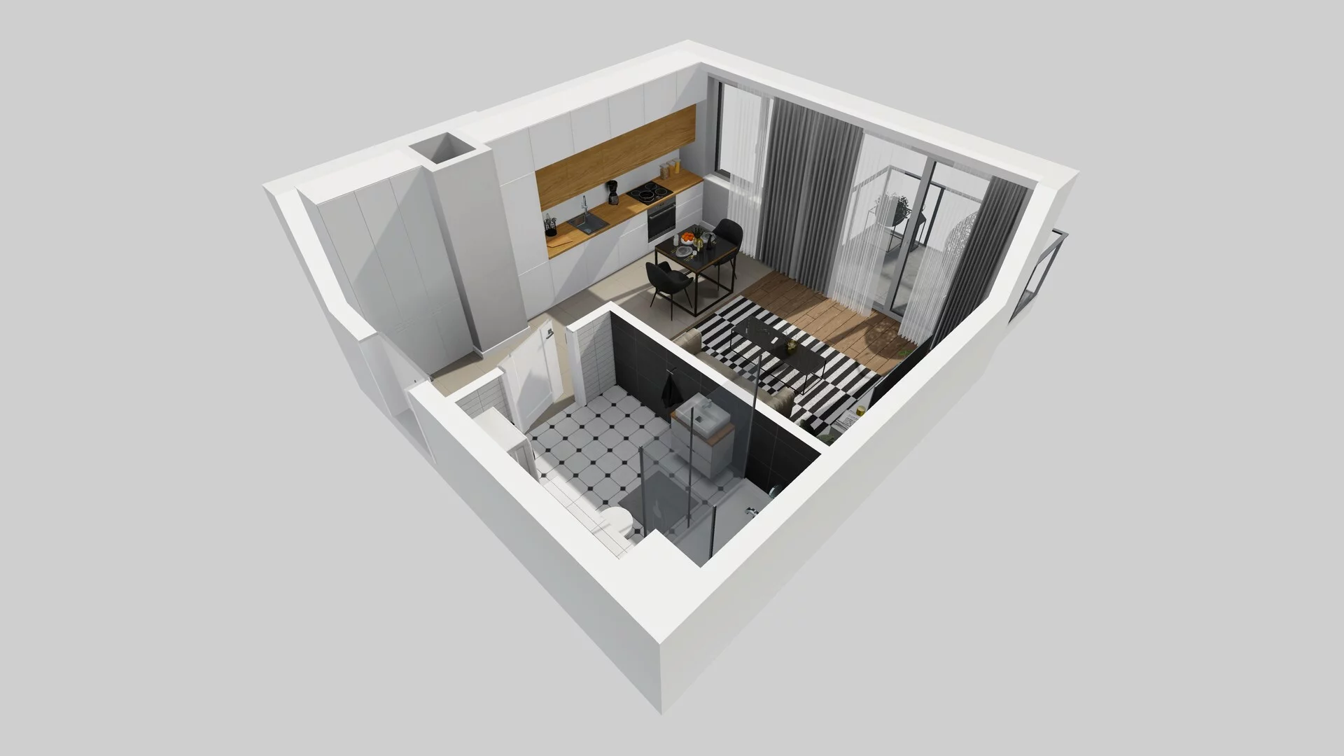 1 pokój, mieszkanie 27,86 m², piętro 2, oferta nr A/27, Metro Zachód 8 bud. A, C, Warszawa, Bemowo, Chrzanów, ul. Szeligowska