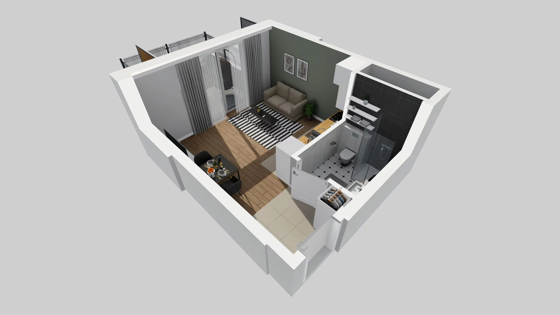 1 pokój, mieszkanie 26,12 m², parter, oferta nr A/55, Metro Zachód 8 bud. A, C, Warszawa, Bemowo, Chrzanów, ul. Szeligowska