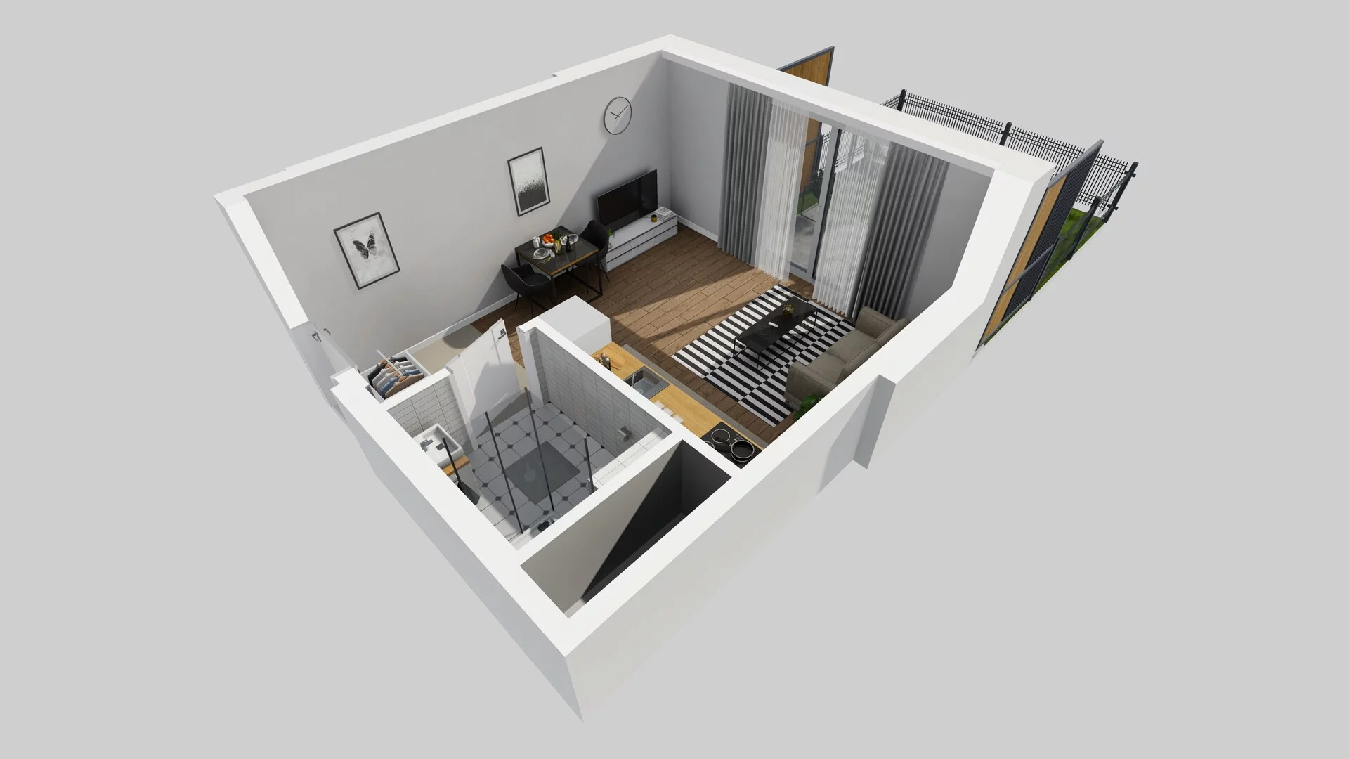 1 pokój, mieszkanie 26,12 m², parter, oferta nr A/55, Metro Zachód 8 bud. A, C, Warszawa, Bemowo, Chrzanów, ul. Szeligowska