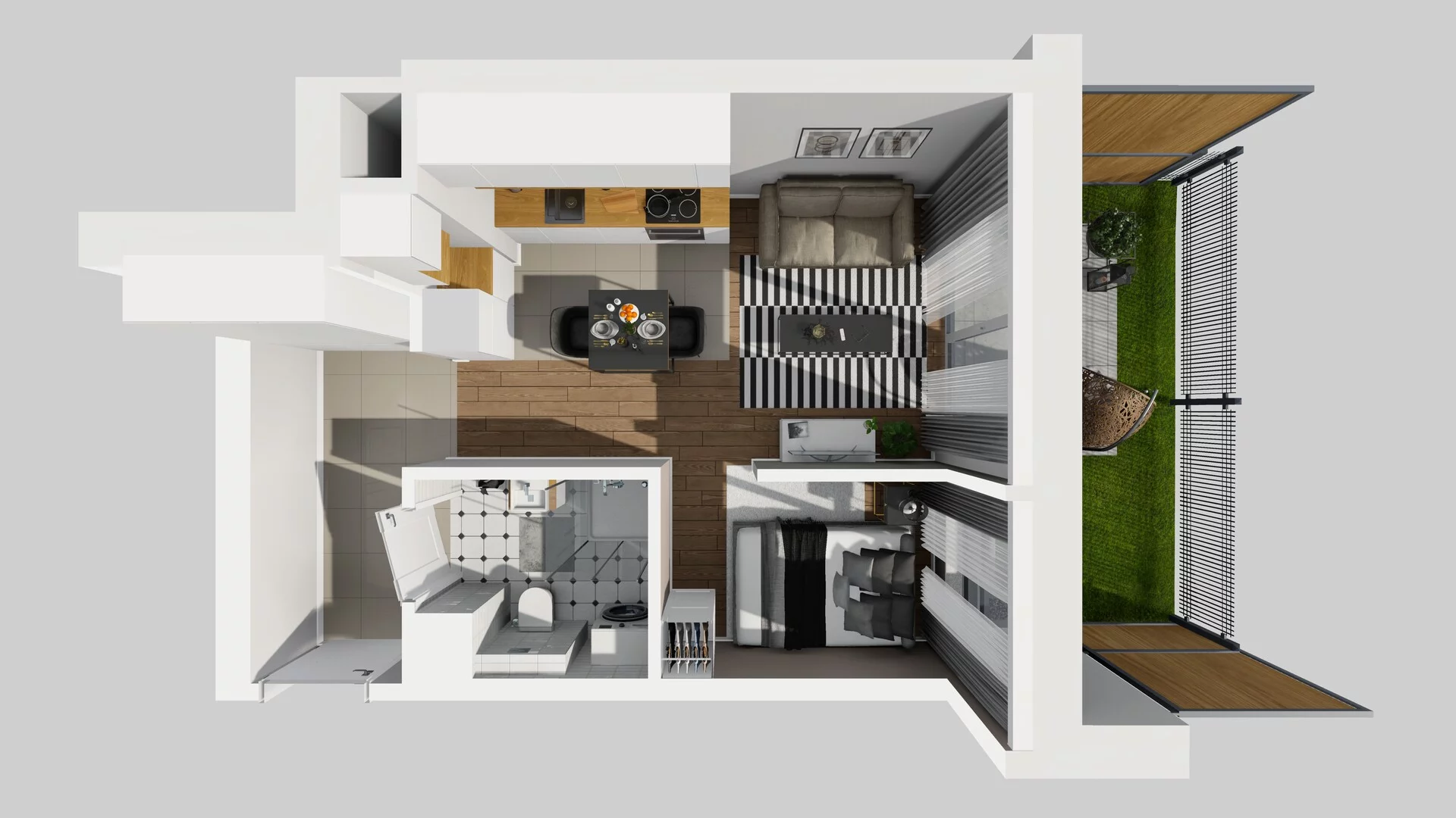 1 pokój, mieszkanie 31,03 m², parter, oferta nr A/77, Metro Zachód 8 bud. A, C, Warszawa, Bemowo, Chrzanów, ul. Szeligowska