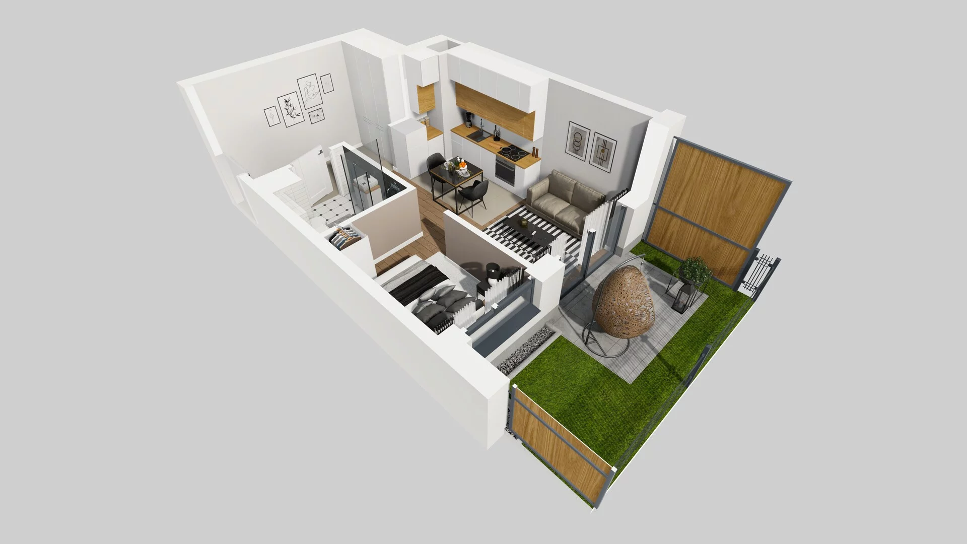 1 pokój, mieszkanie 31,03 m², parter, oferta nr A/77, Metro Zachód 8 bud. A, C, Warszawa, Bemowo, Chrzanów, ul. Szeligowska