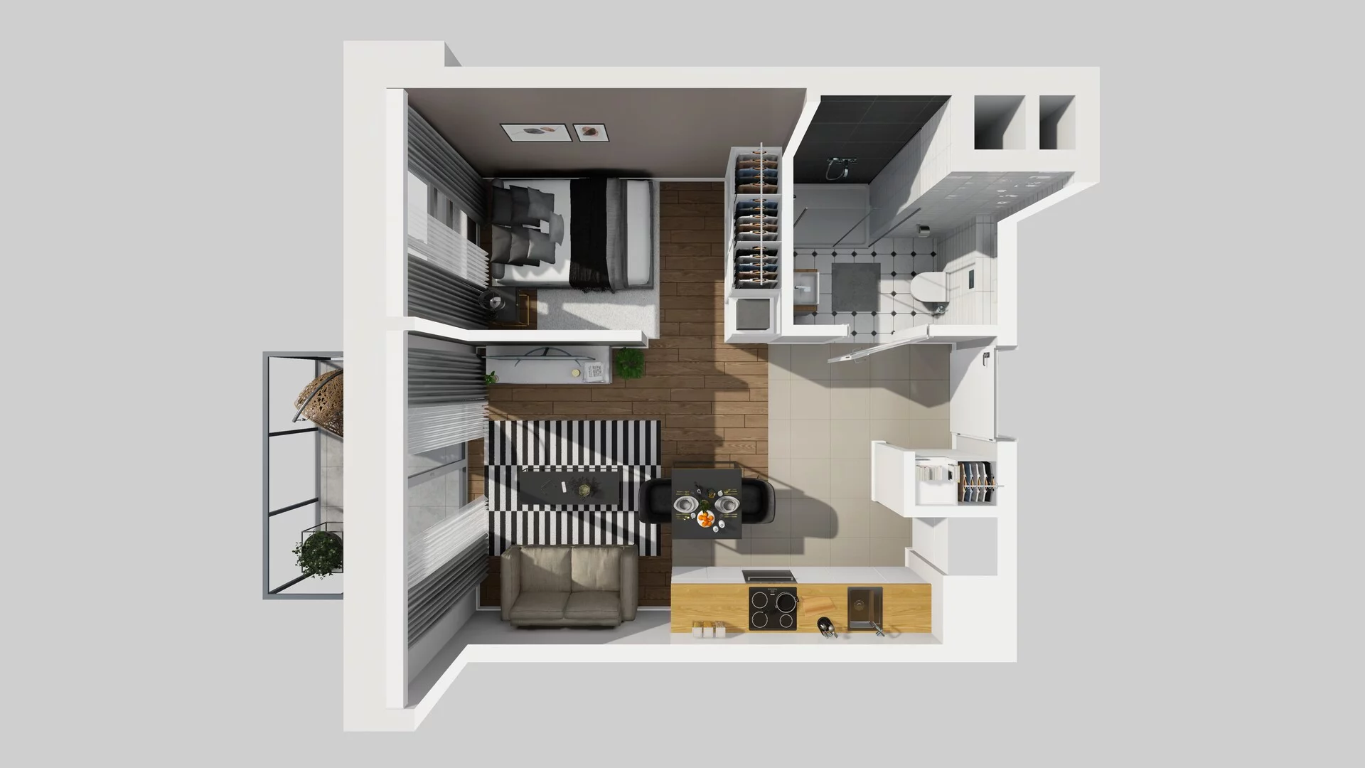 1 pokój, mieszkanie 31,01 m², piętro 2, oferta nr A/96, Metro Zachód 8 bud. A, C, Warszawa, Bemowo, Chrzanów, ul. Szeligowska