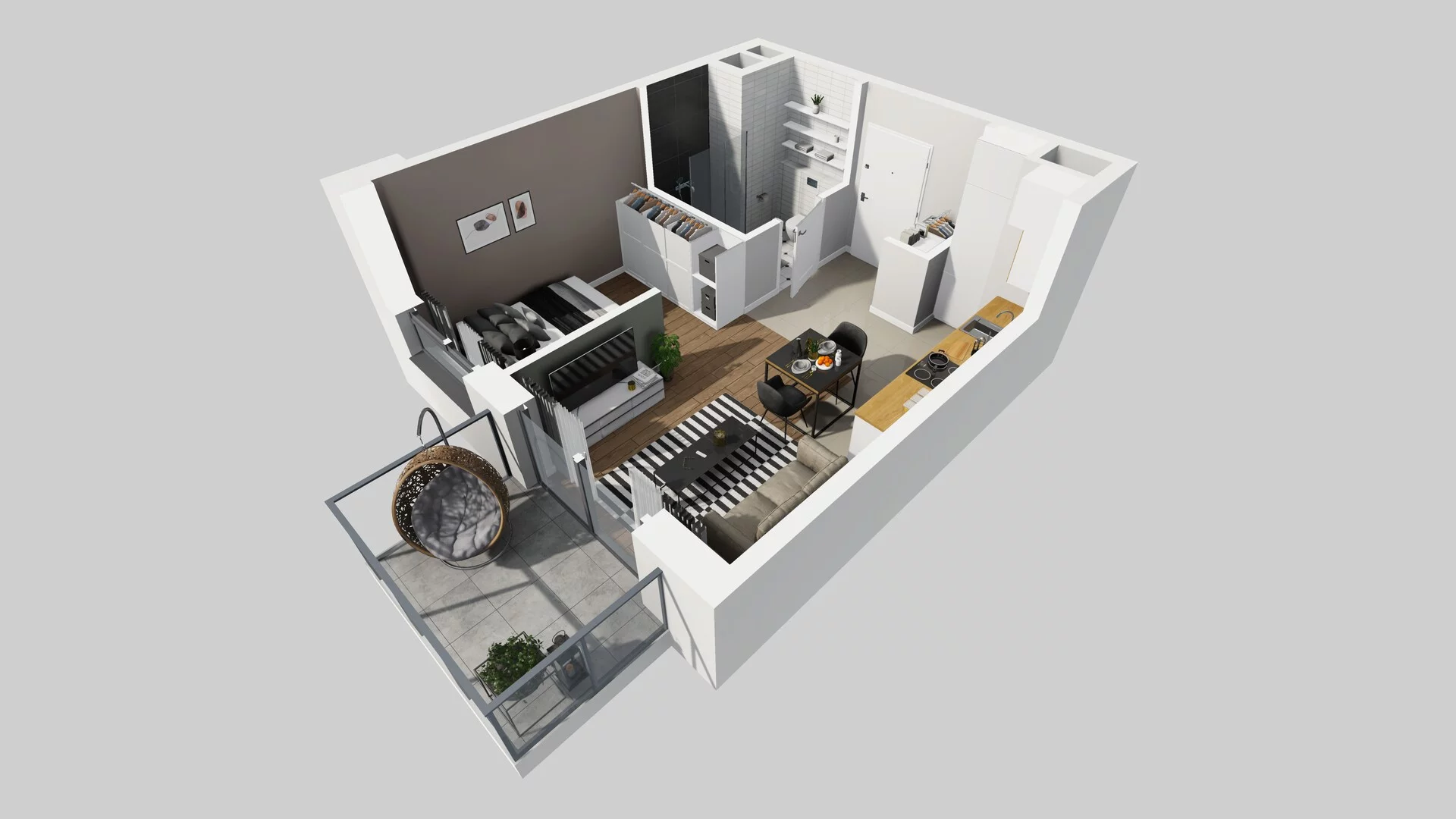 1 pokój, mieszkanie 31,01 m², piętro 2, oferta nr A/96, Metro Zachód 8 bud. A, C, Warszawa, Bemowo, Chrzanów, ul. Szeligowska