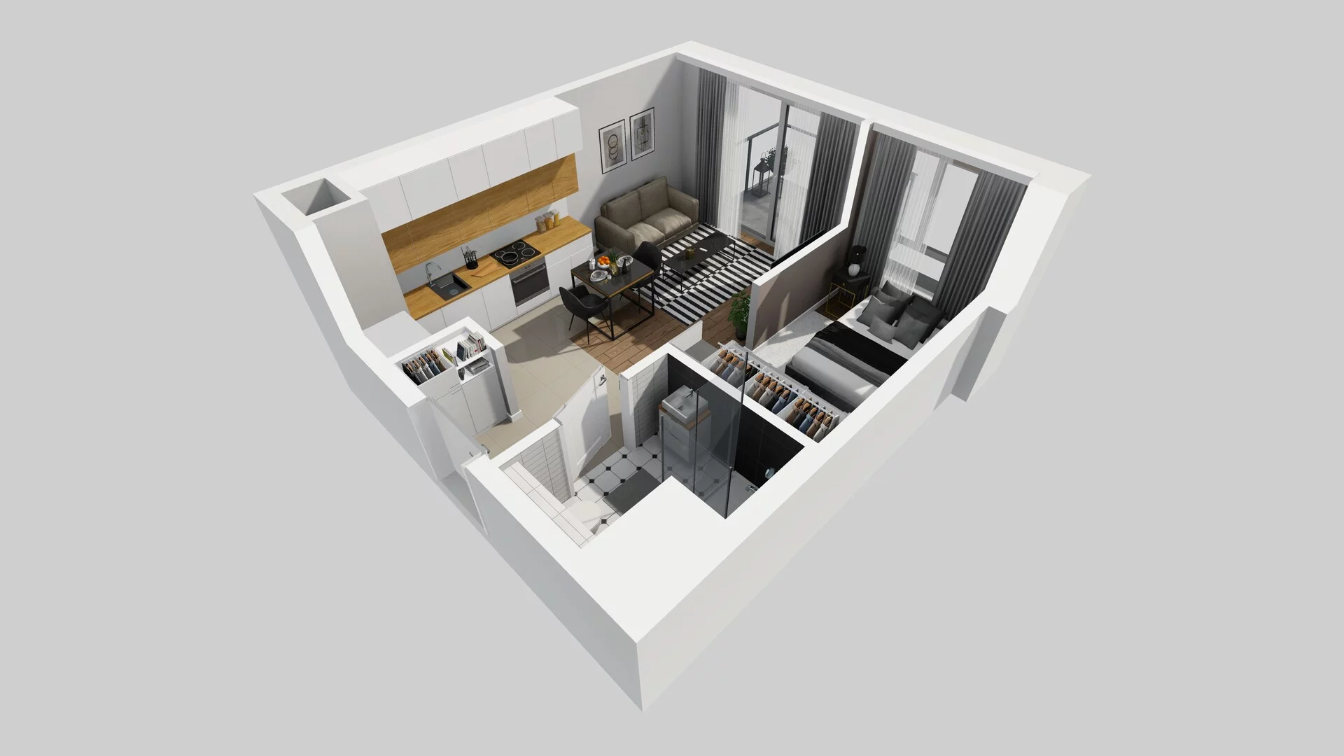 1 pokój, mieszkanie 31,01 m², piętro 2, oferta nr A/96, Metro Zachód 8 bud. A, C, Warszawa, Bemowo, Chrzanów, ul. Szeligowska