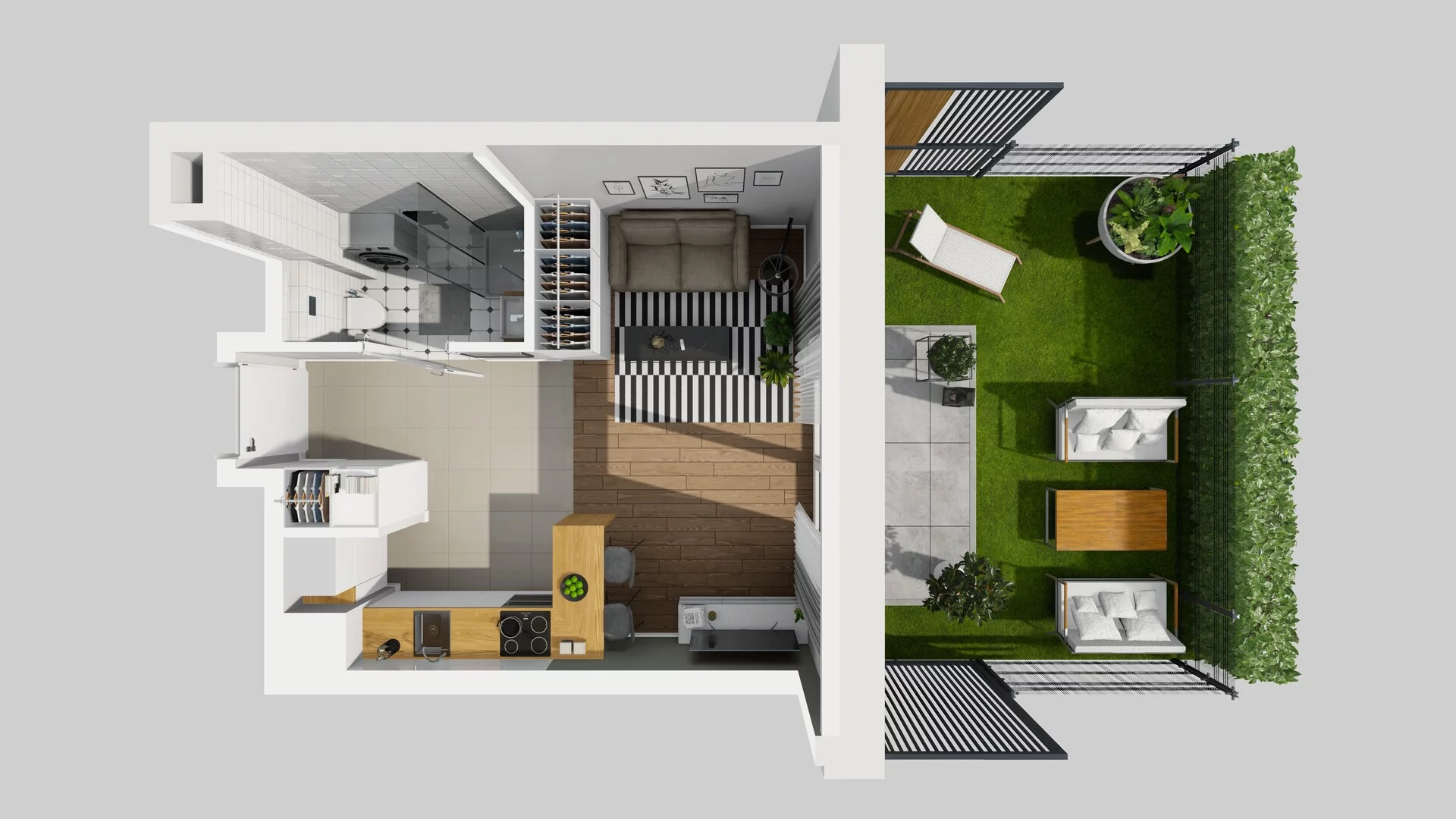 1 pokój, mieszkanie 26,63 m², parter, oferta nr C/5, Metro Zachód 8 bud. A, C, Warszawa, Bemowo, Chrzanów, ul. Szeligowska