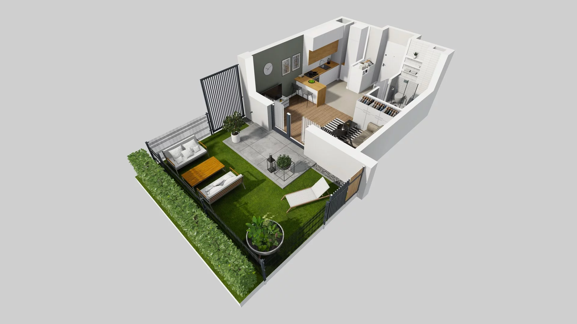 1 pokój, mieszkanie 26,63 m², parter, oferta nr C/5, Metro Zachód 8 bud. A, C, Warszawa, Bemowo, Chrzanów, ul. Szeligowska